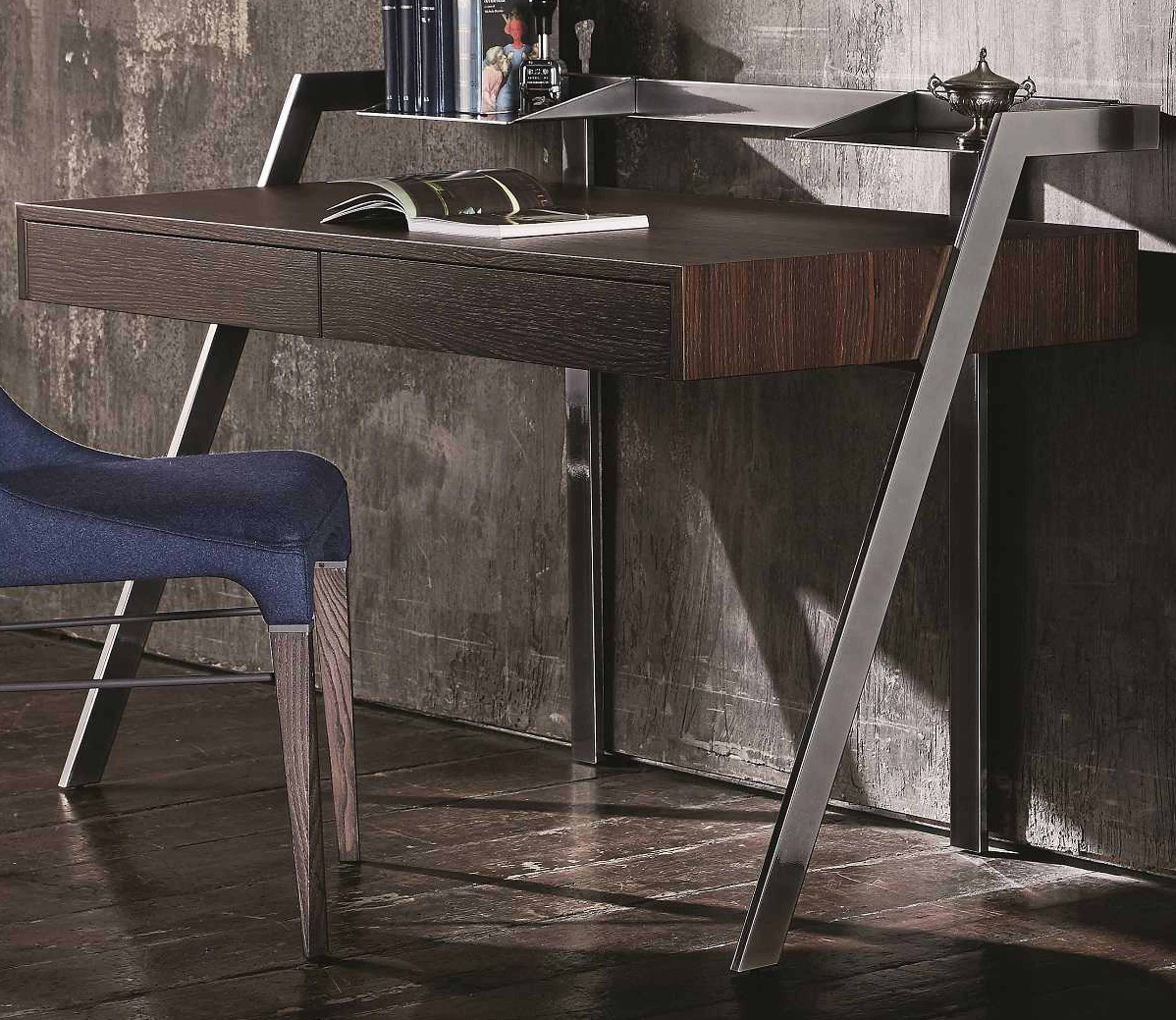 Bontempi Casa Zac Oak Wood Computer Desk