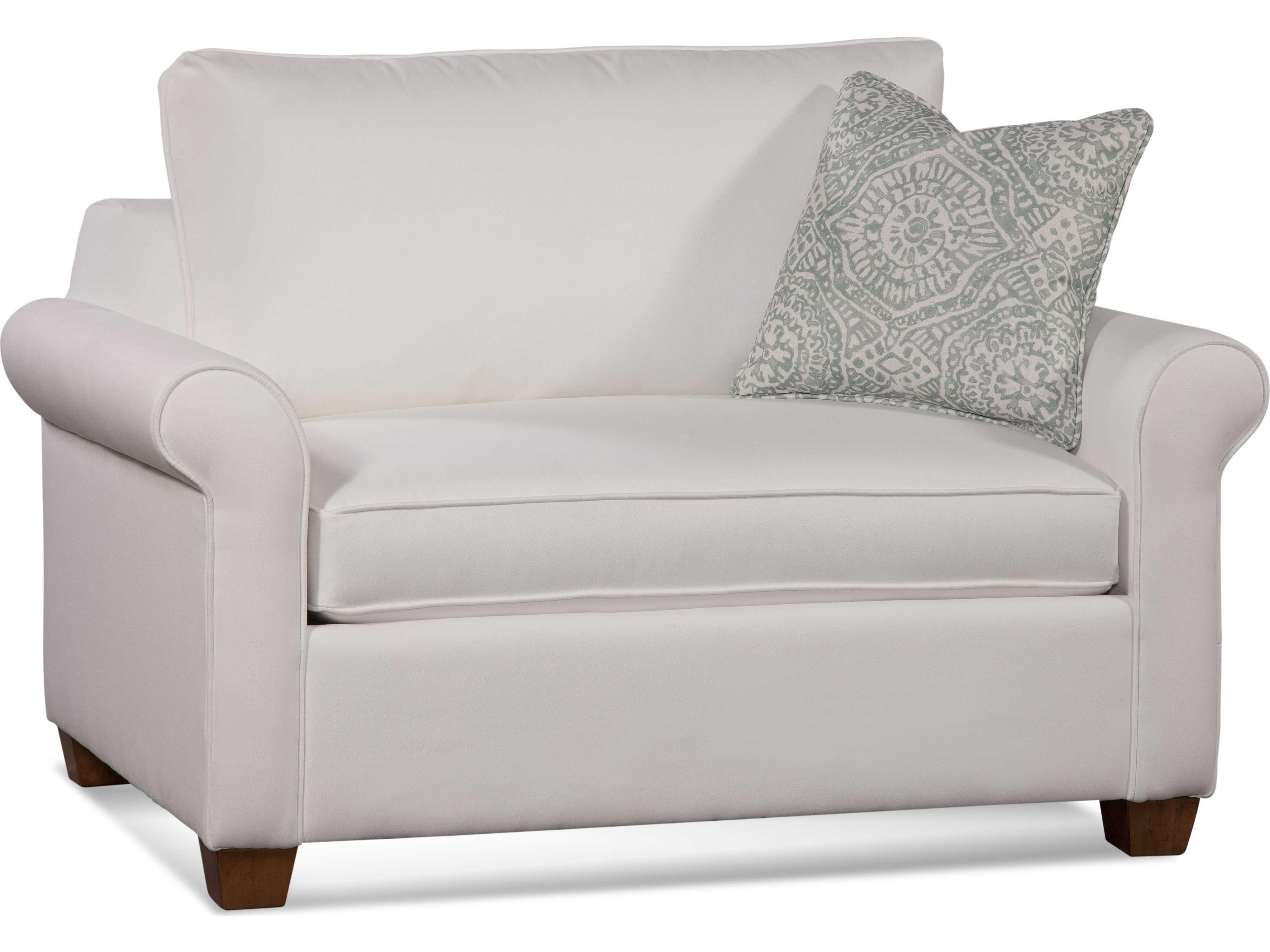 Braxton Culler Park Lane Sleeper Fabric Tufted Chair and a Half