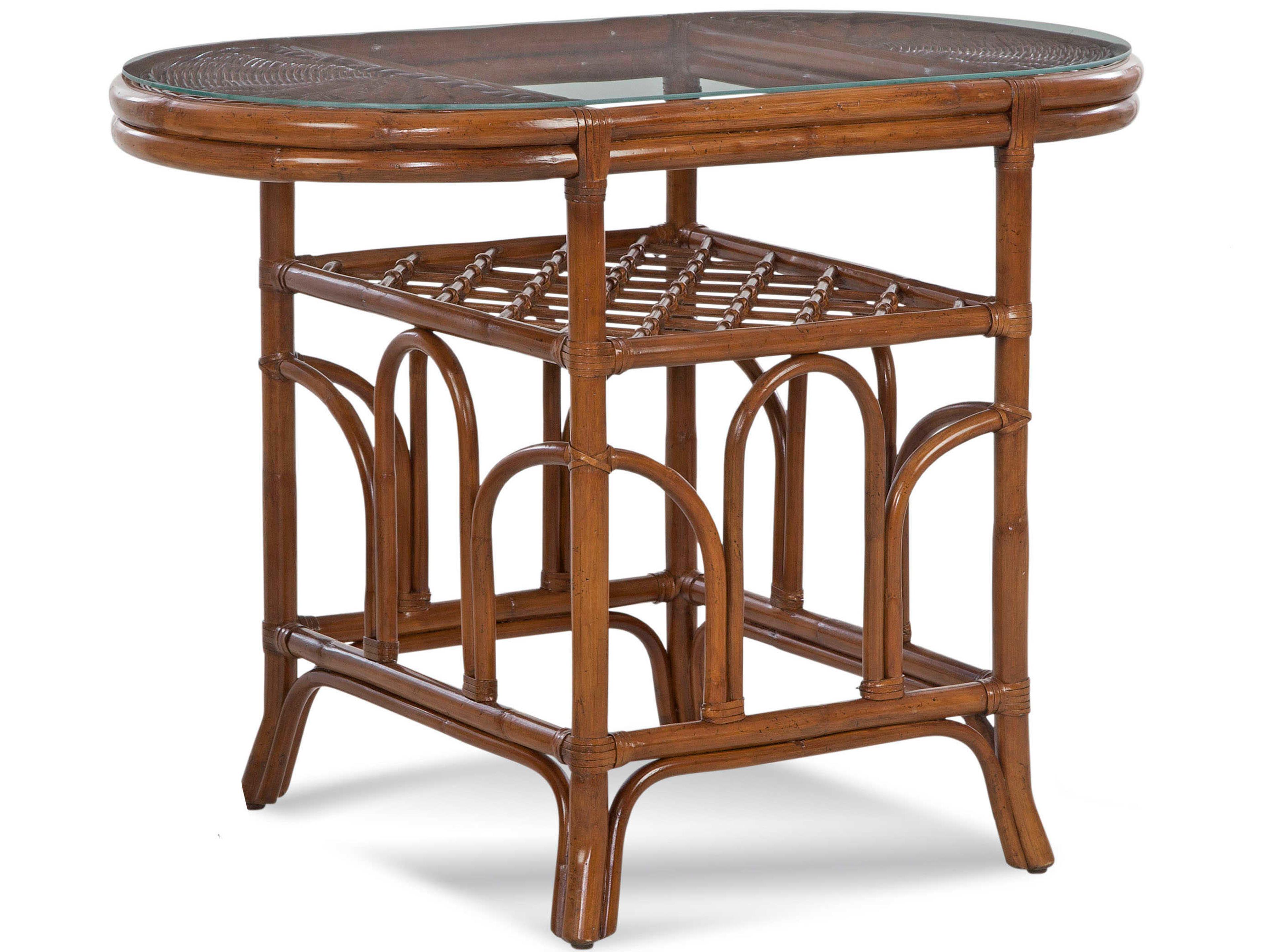 Braxton Culler Trellis Oval Glass Dining Table