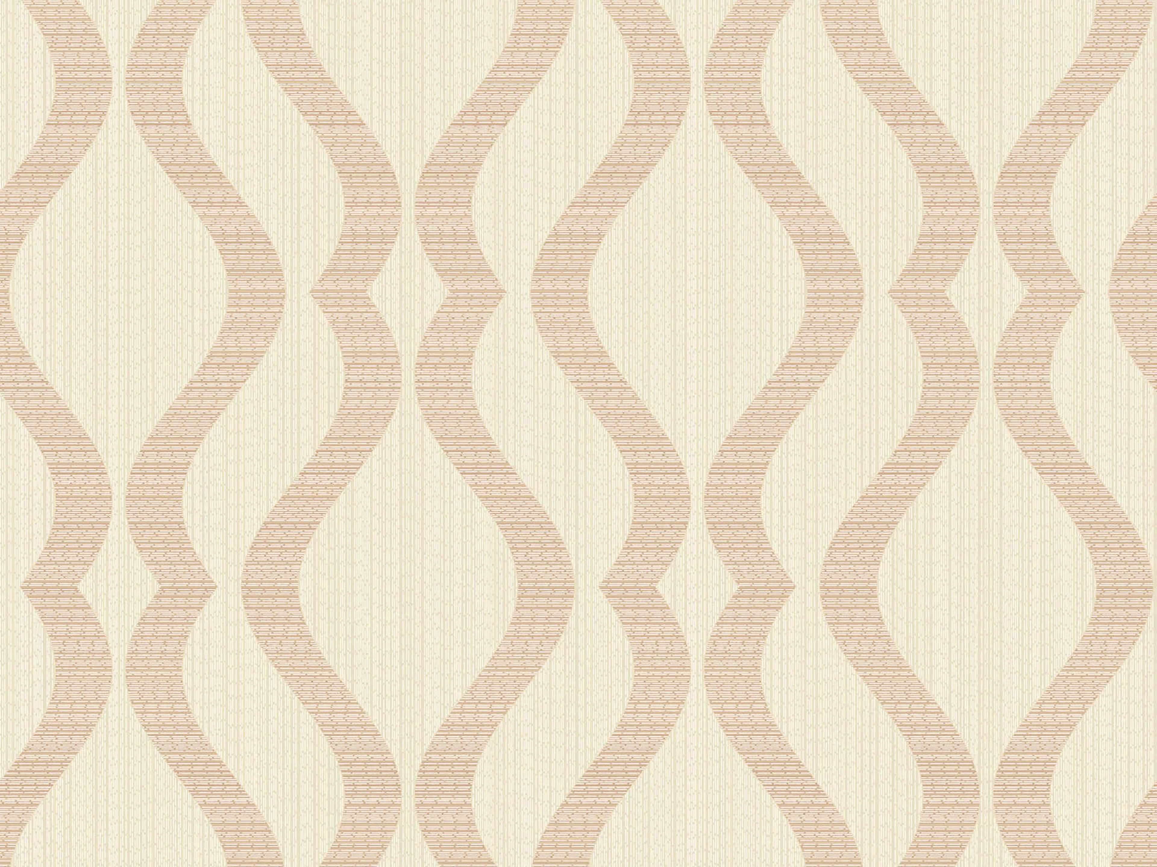 Brewster Home Fashions Advantage Yves Rose Gold Ogee Wallpaper