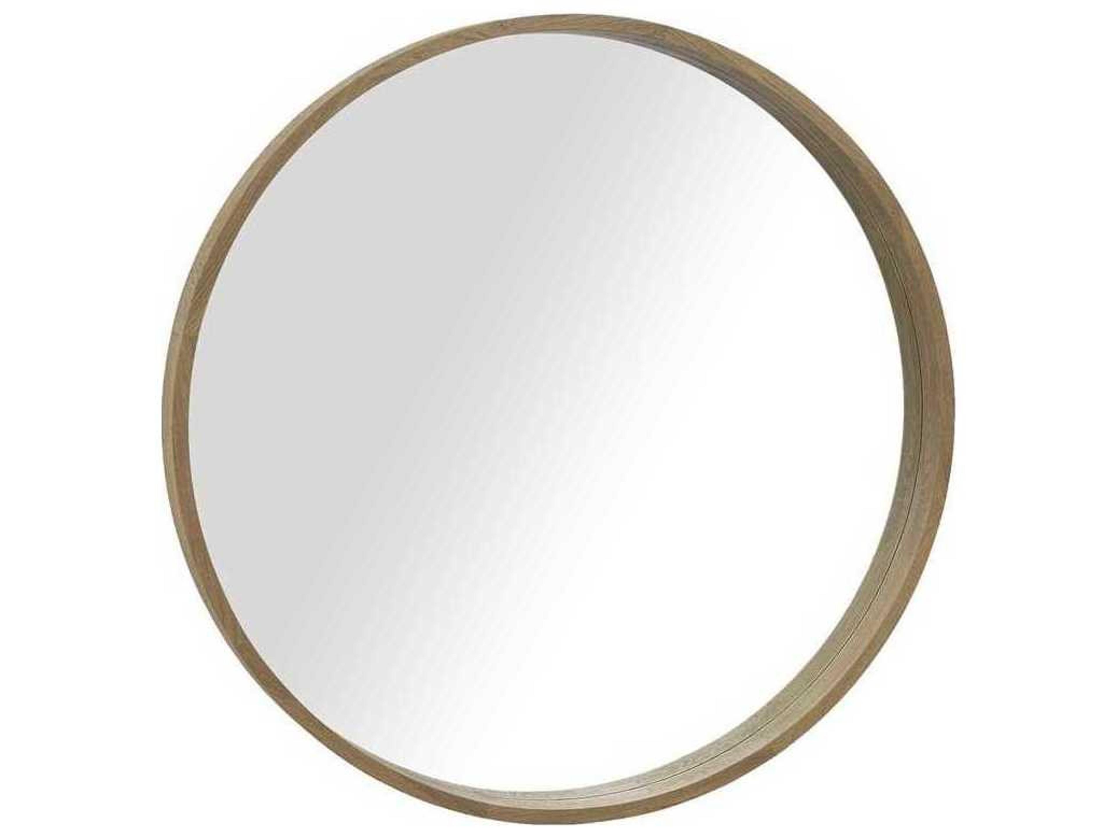 Brownstone Capri Praline Round Wall Mirror