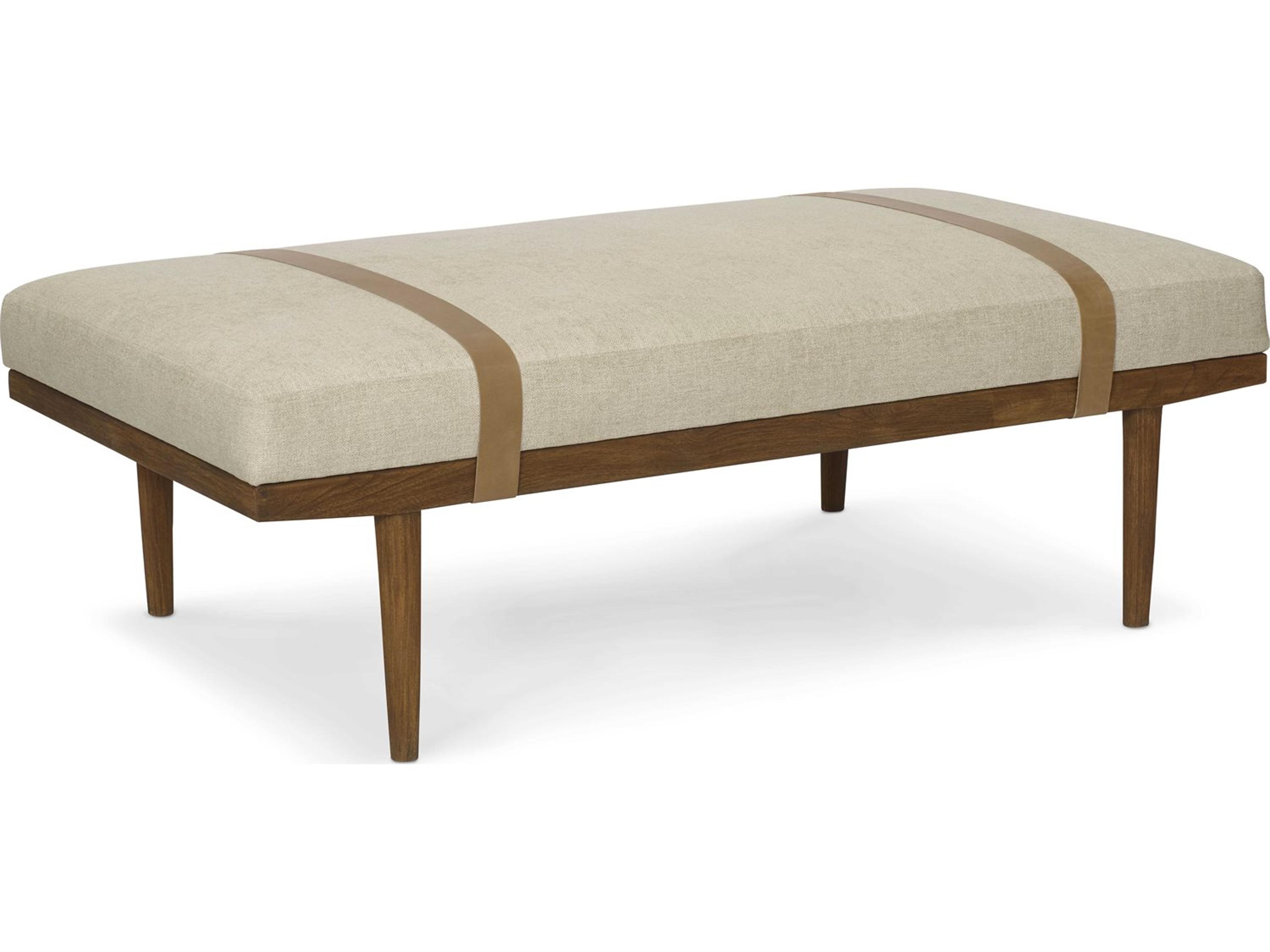 Brownstone Keaton Praline Beach Upholstered Ottoman