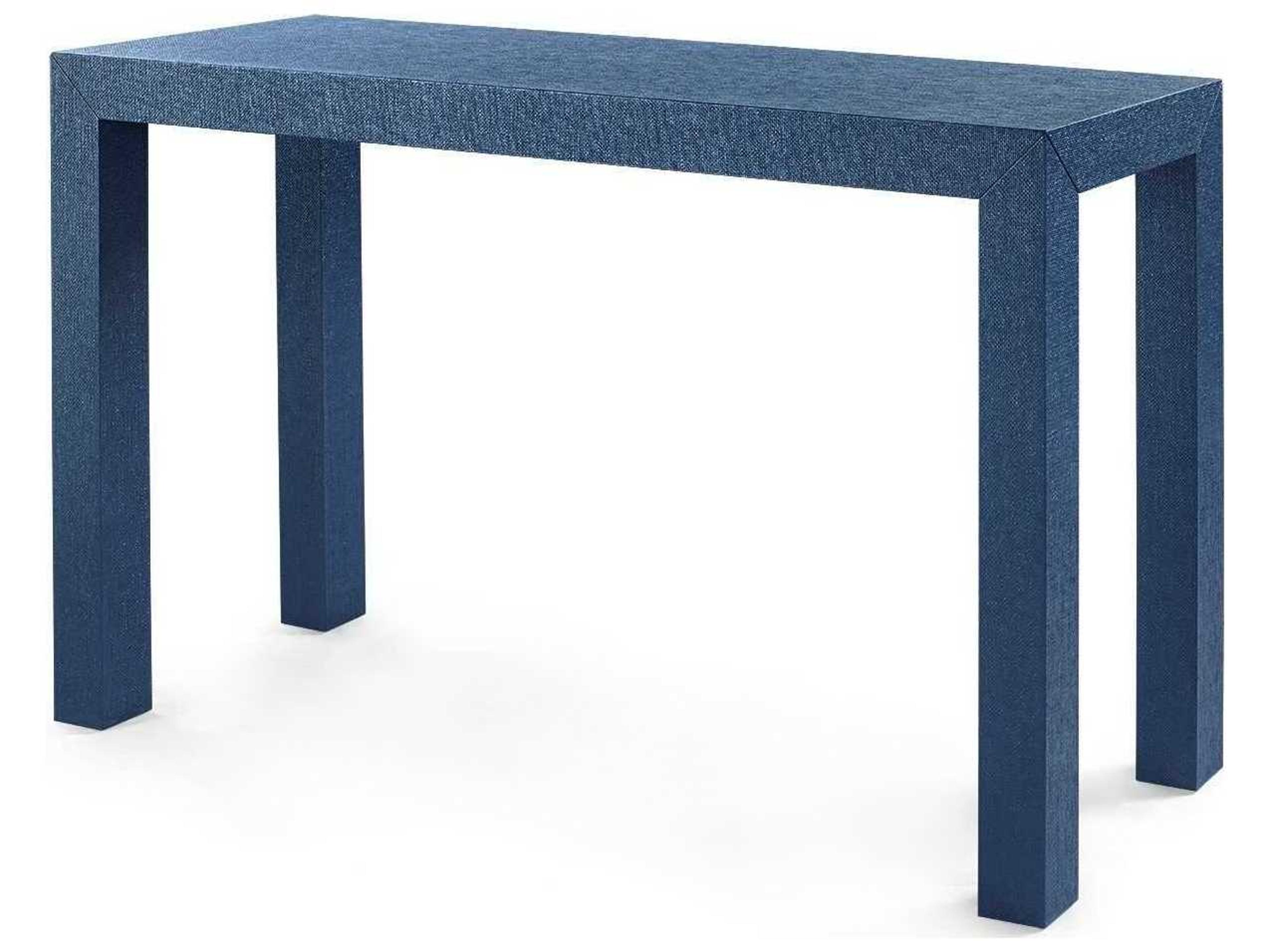 Villa & House Parsons Rectangular Navy Blue Console Table