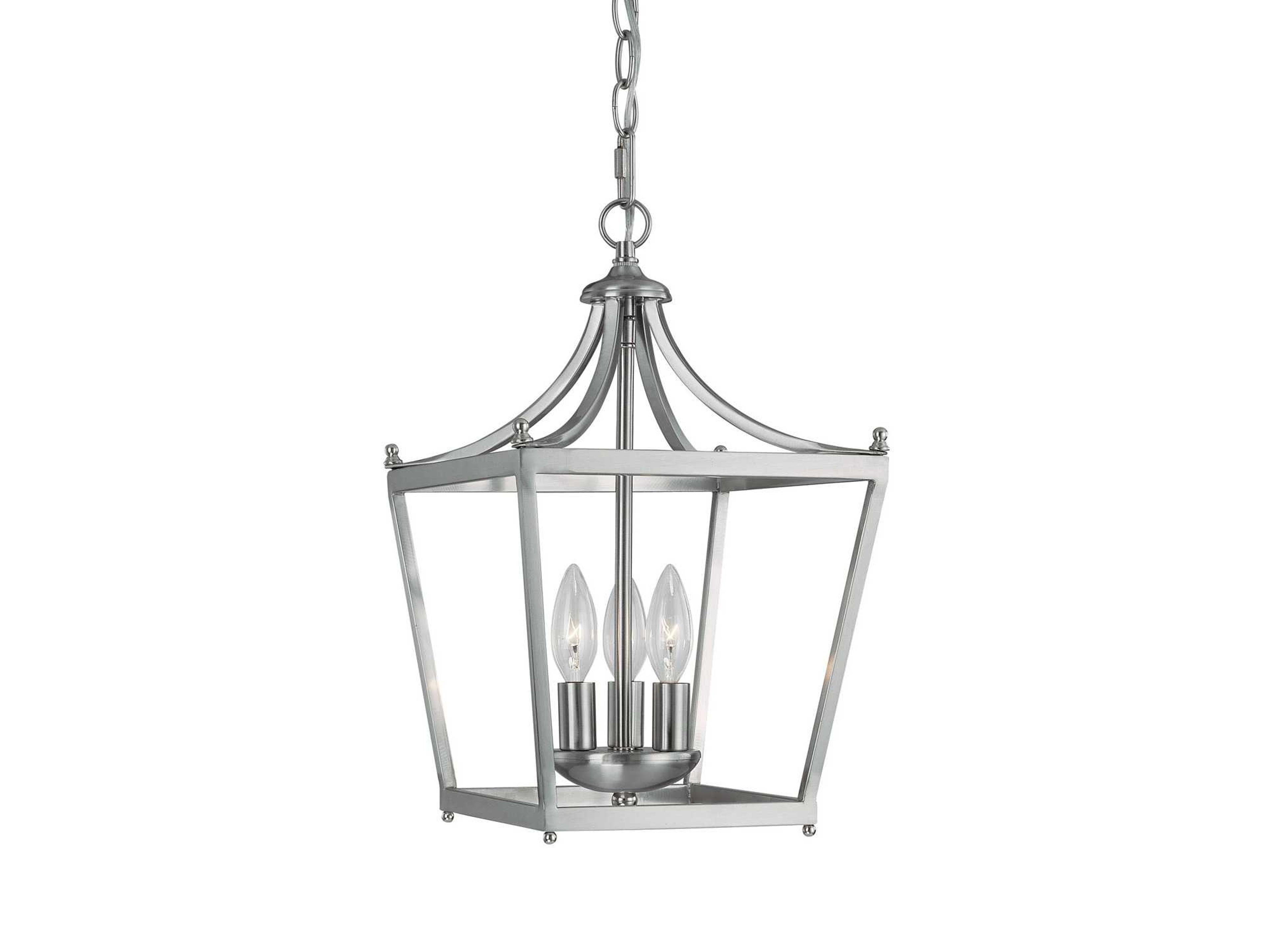 Capital Lighting Stanton 3-Light Brushed Nickel Mini Pendant