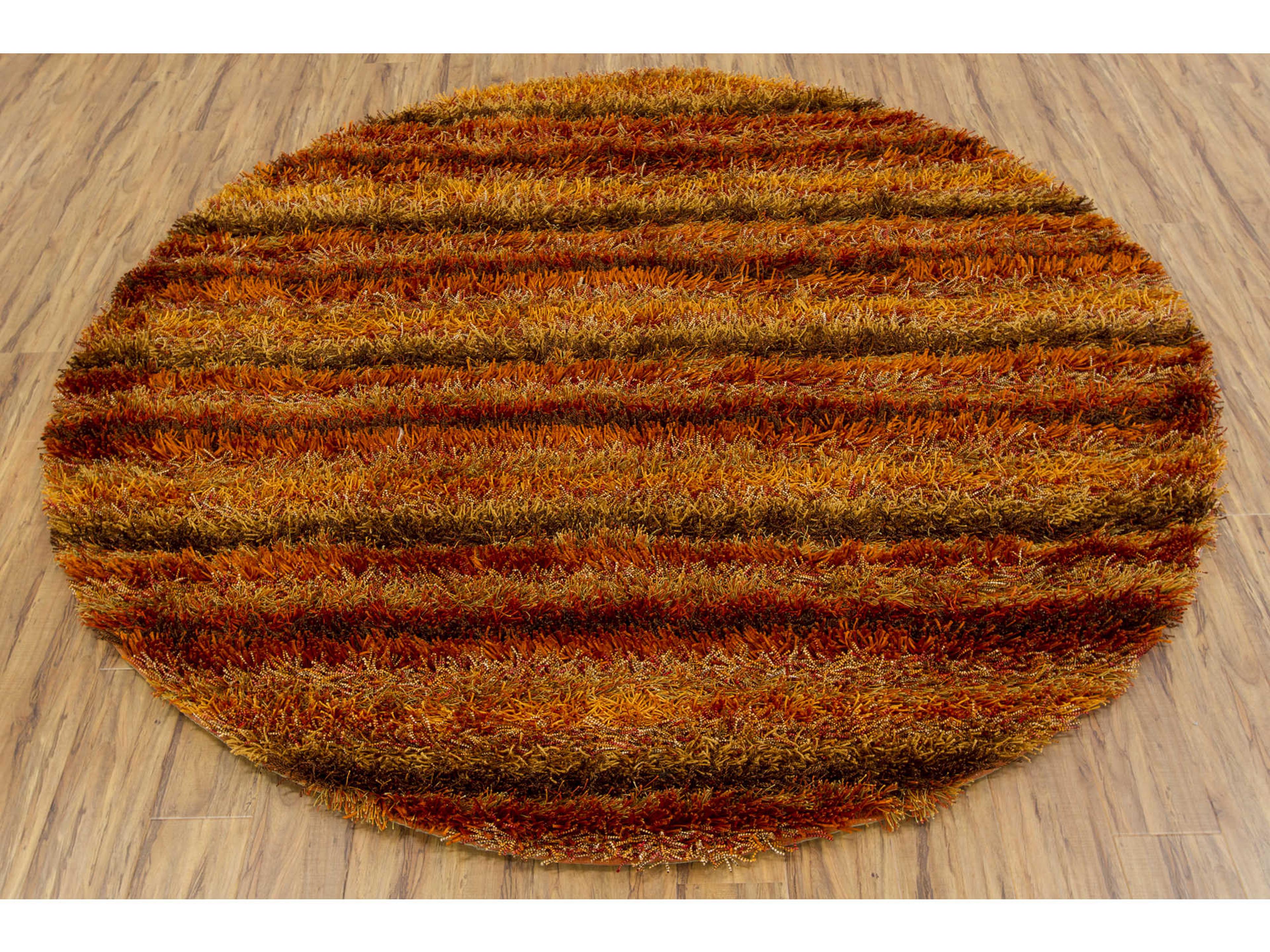 Chandra Kubu Shag Striped Area Rug