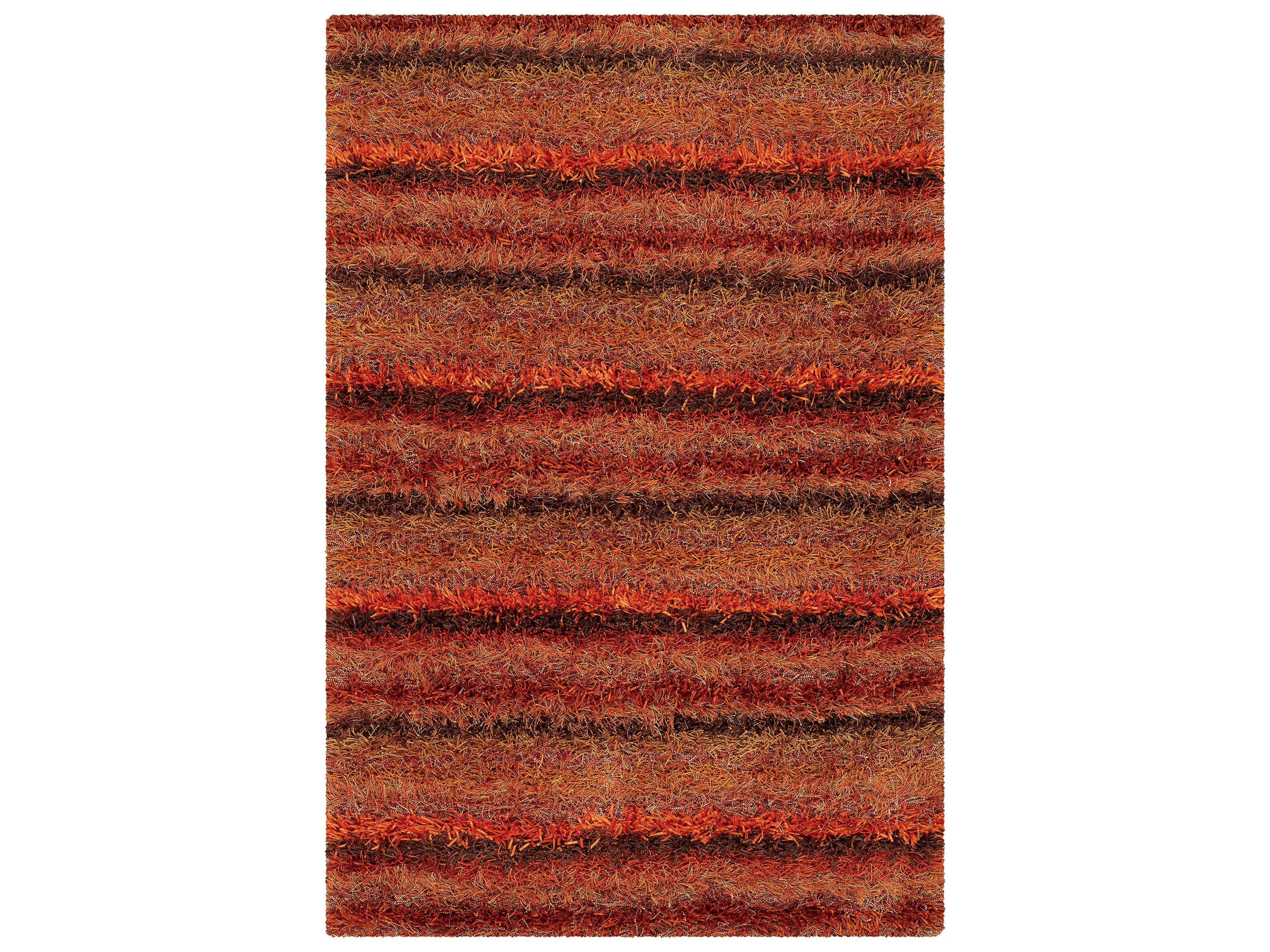 Chandra Kubu Shag Striped Area Rug