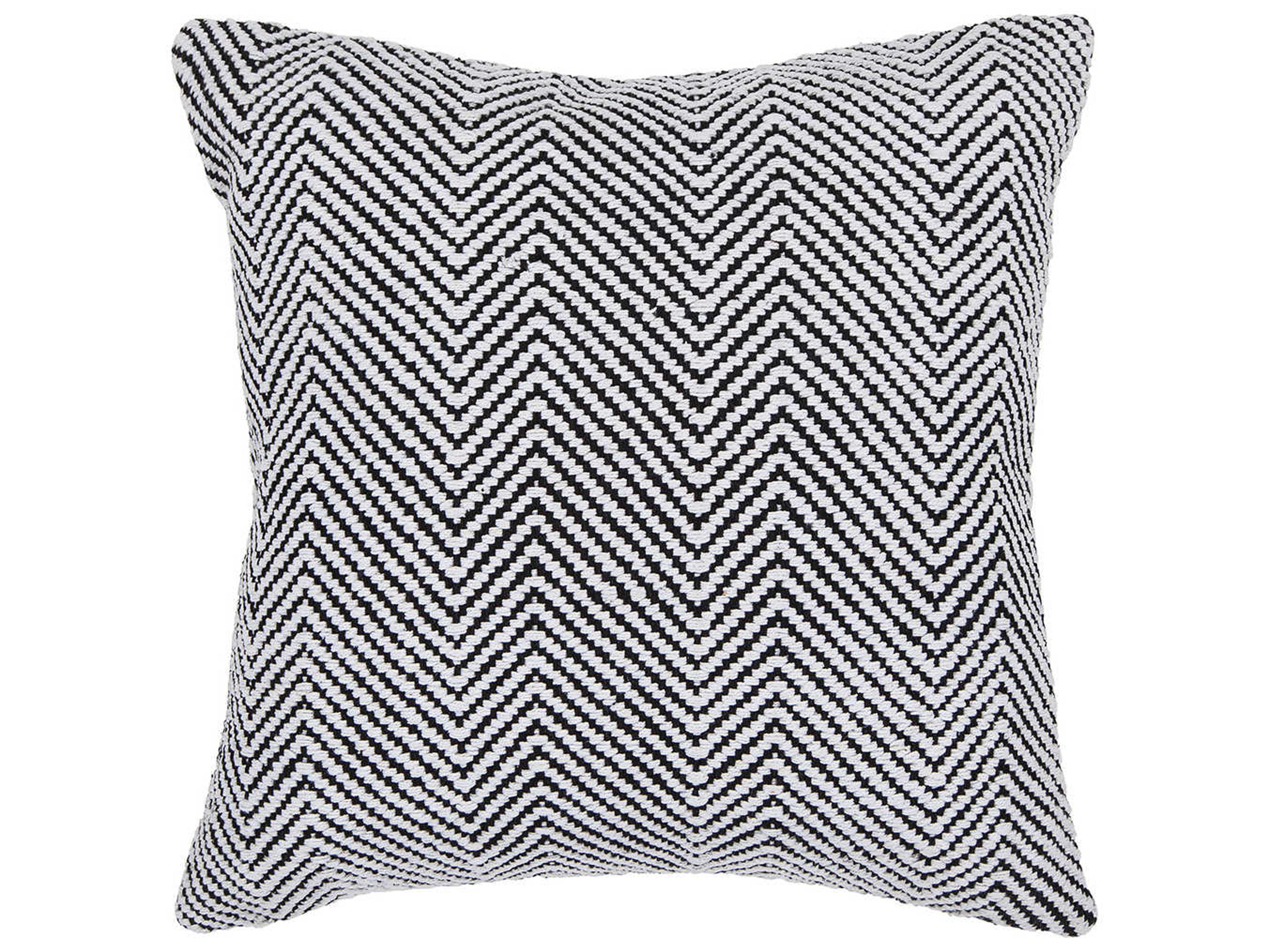 Chandra White Black Pillow