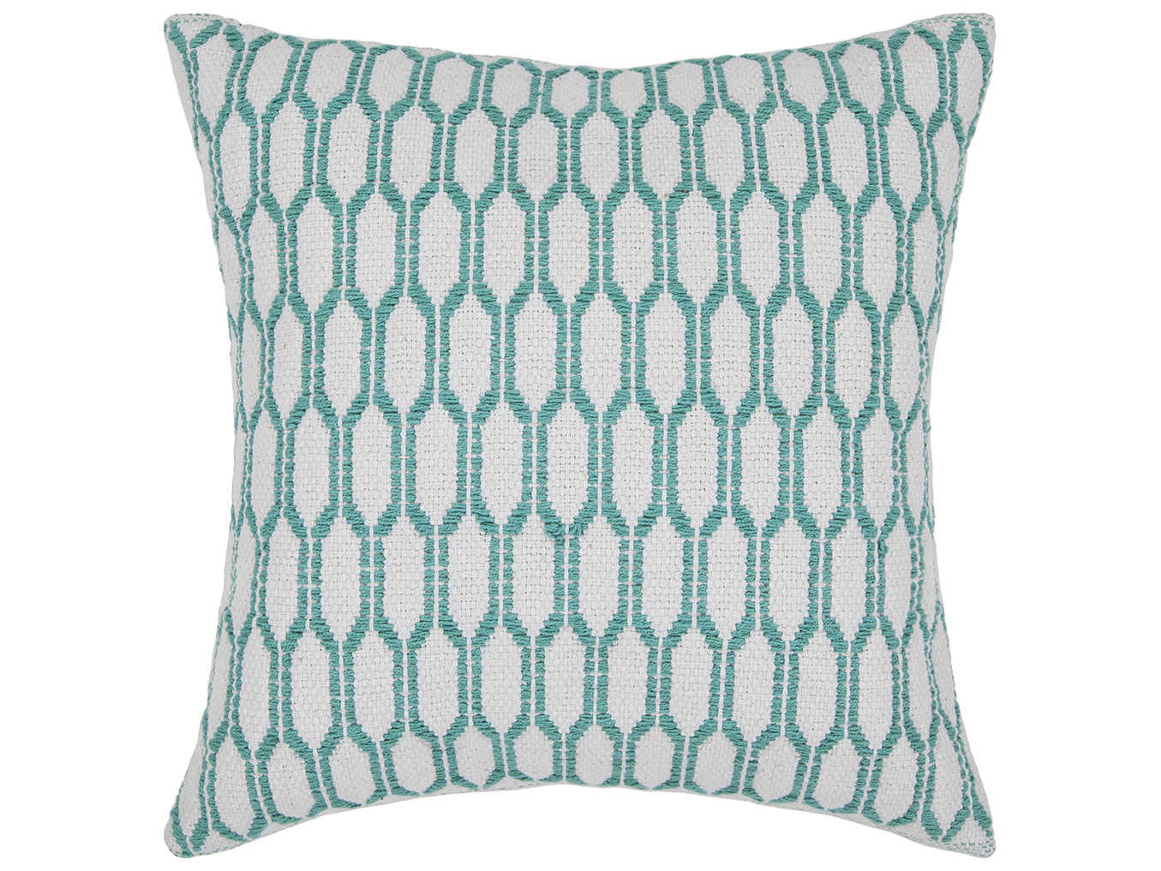 Chandra White Blue Pillow