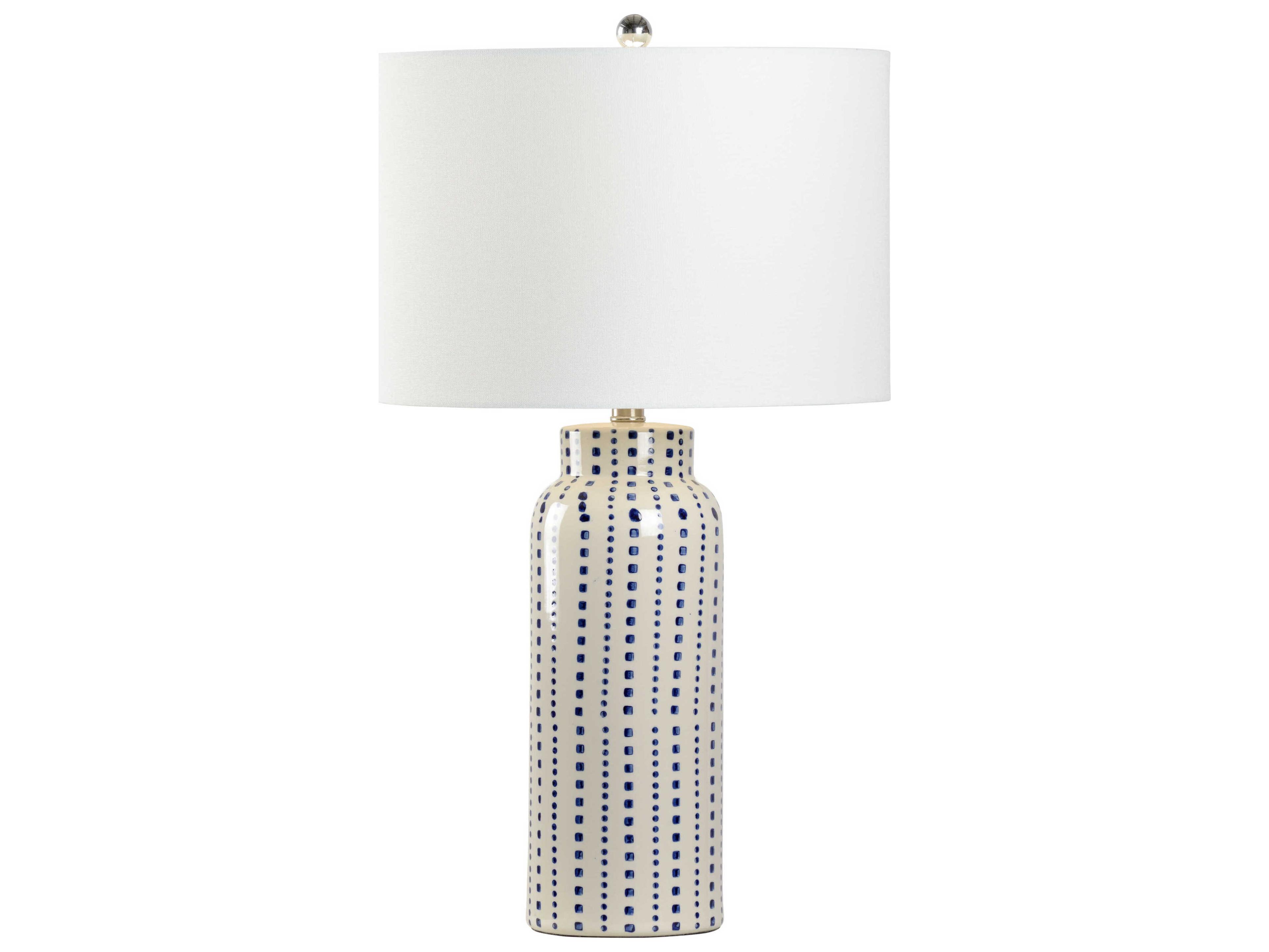 Chelsea House Blue White Glaze Buffet Lamp