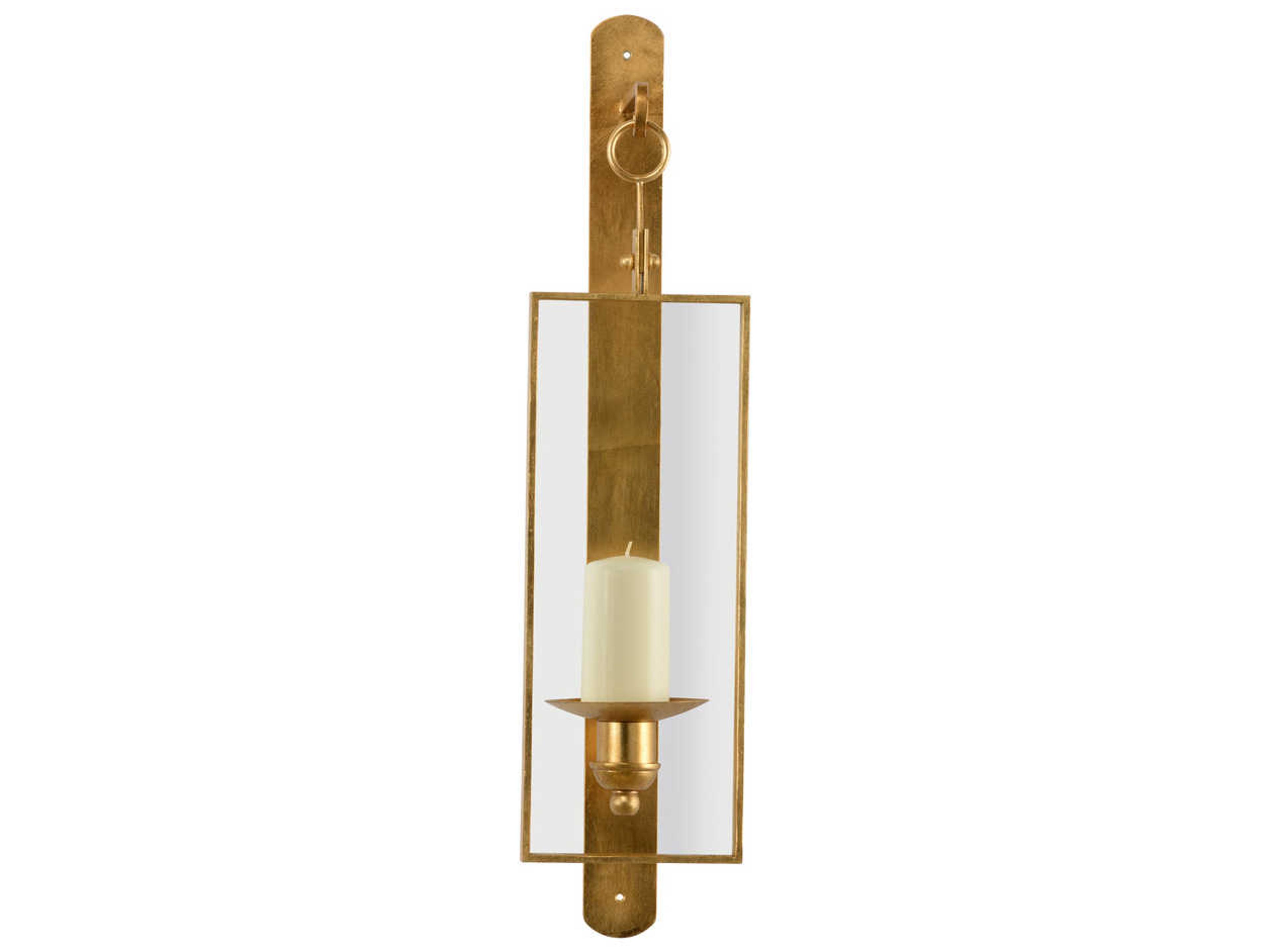 Chelsea House Gold Leaf / Clear Belk Sconce Candle Holder