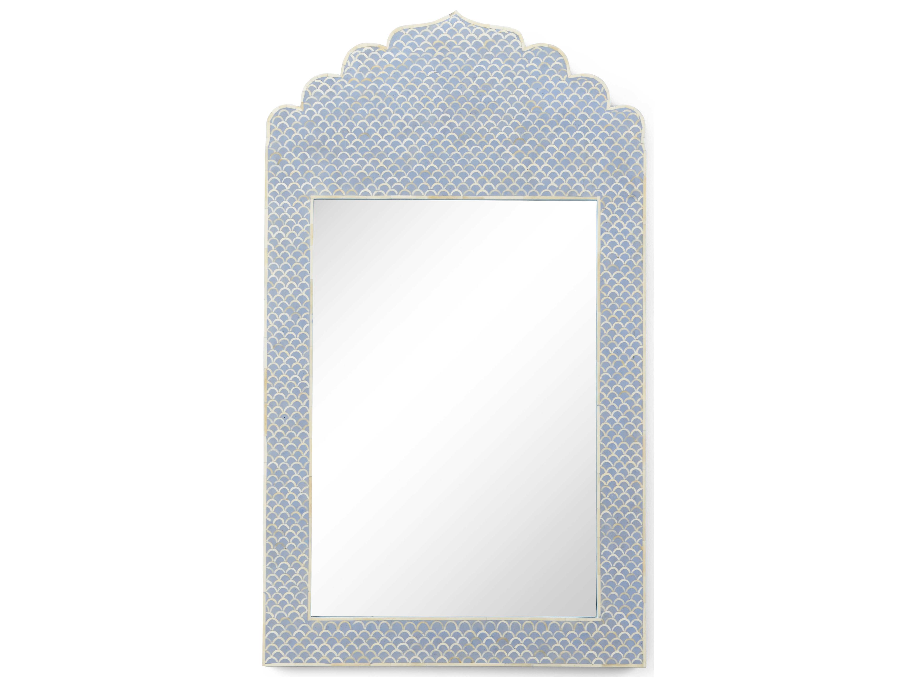 Chelsea House Crown Blue Rectangular Wall Mirror