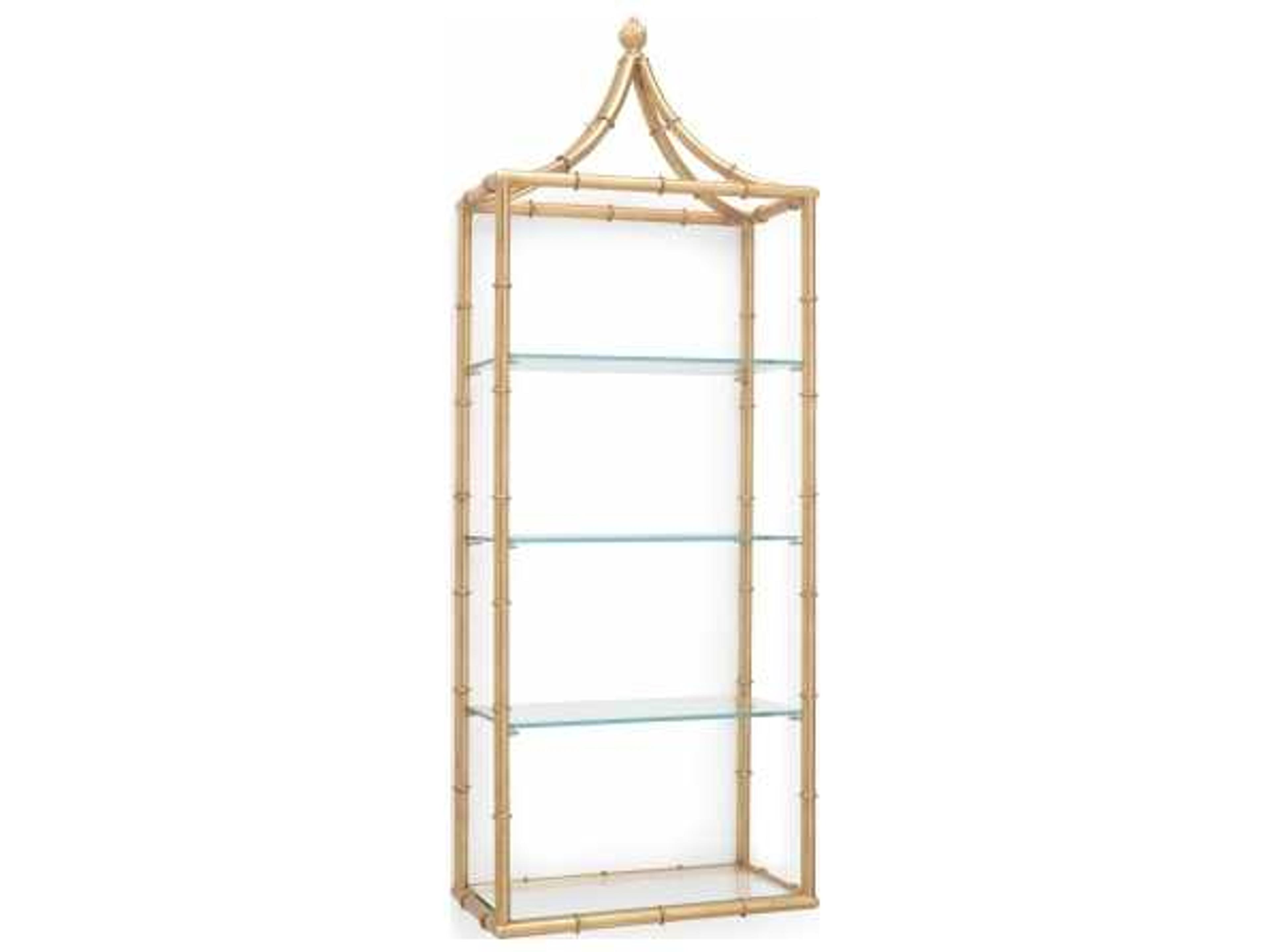 Chelsea House Pagoda Gold 15 x 41.25 Wall Shelf