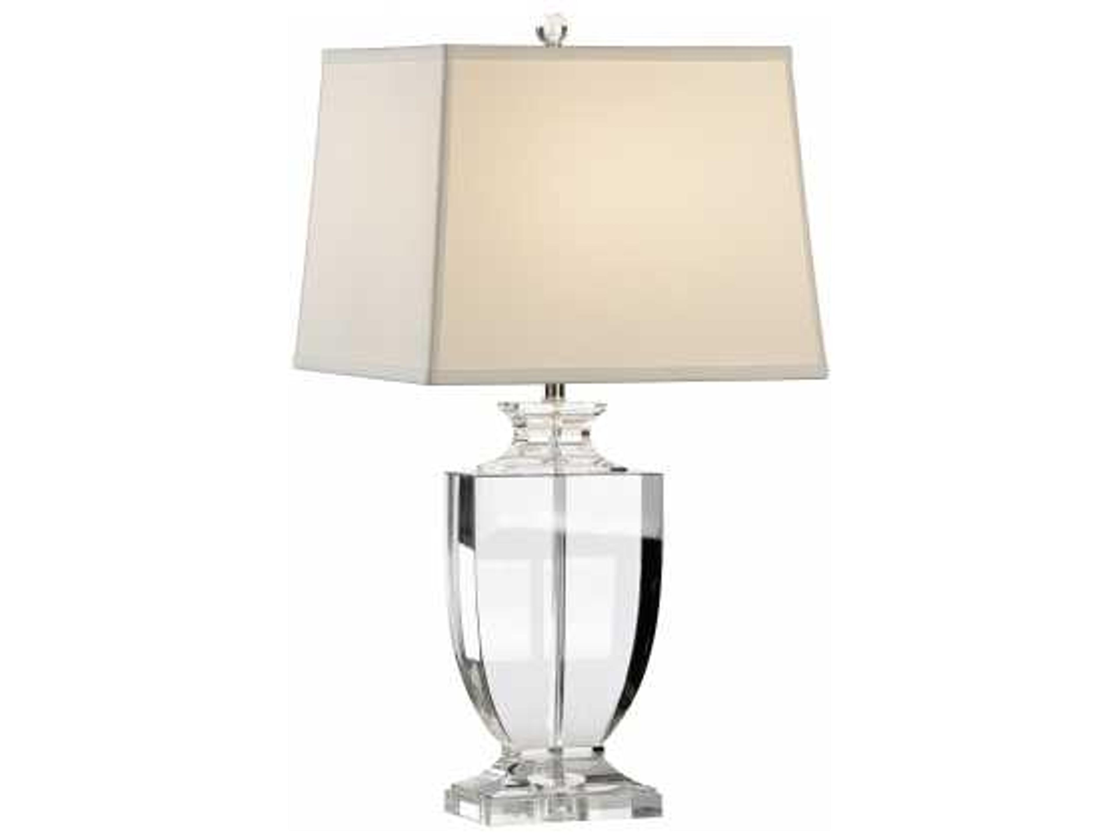 Chelsea House Polished Nickel Clear Table Lamp