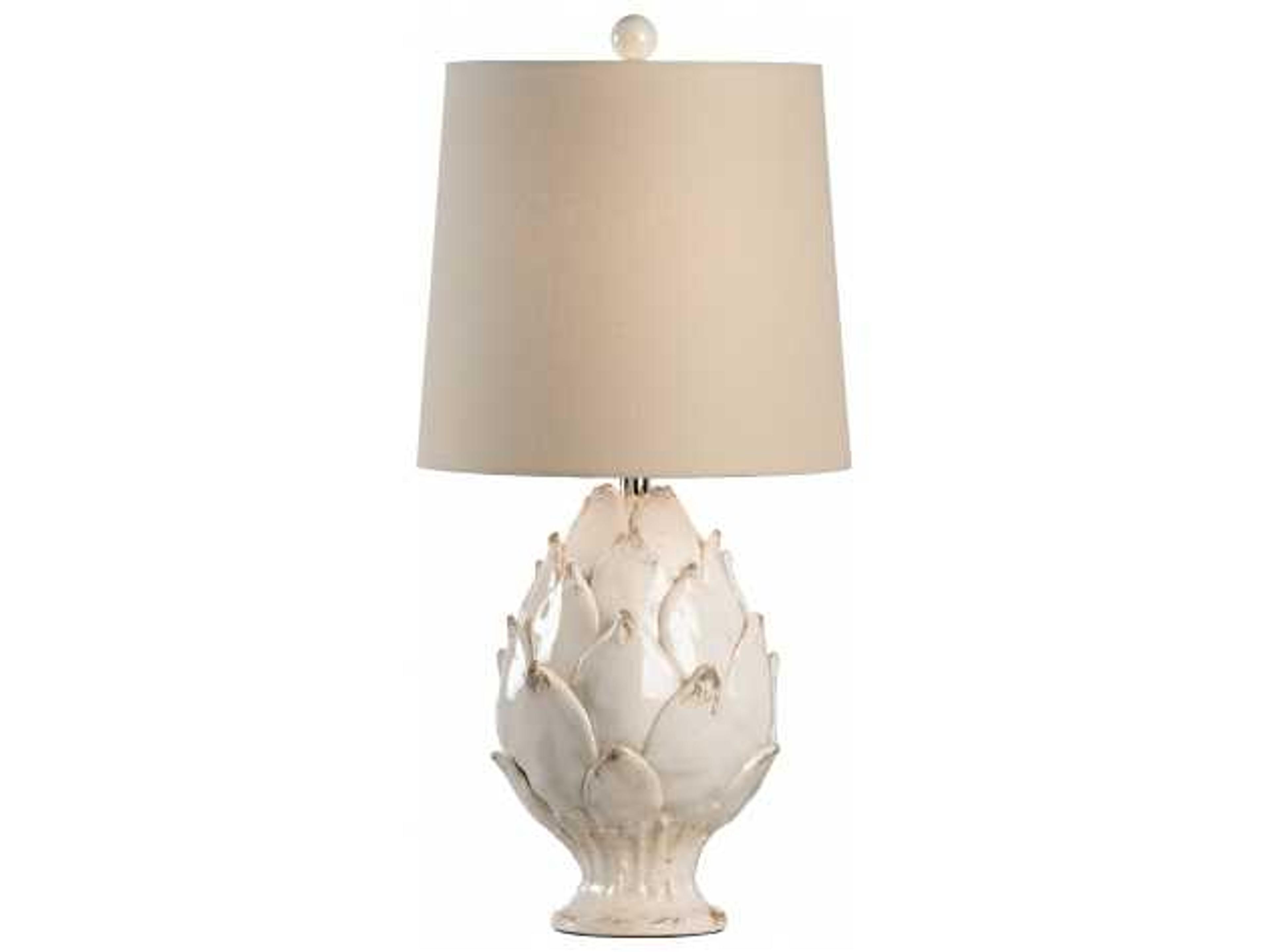 Chelsea House Artichoke Antique White Glaze Table Lamp