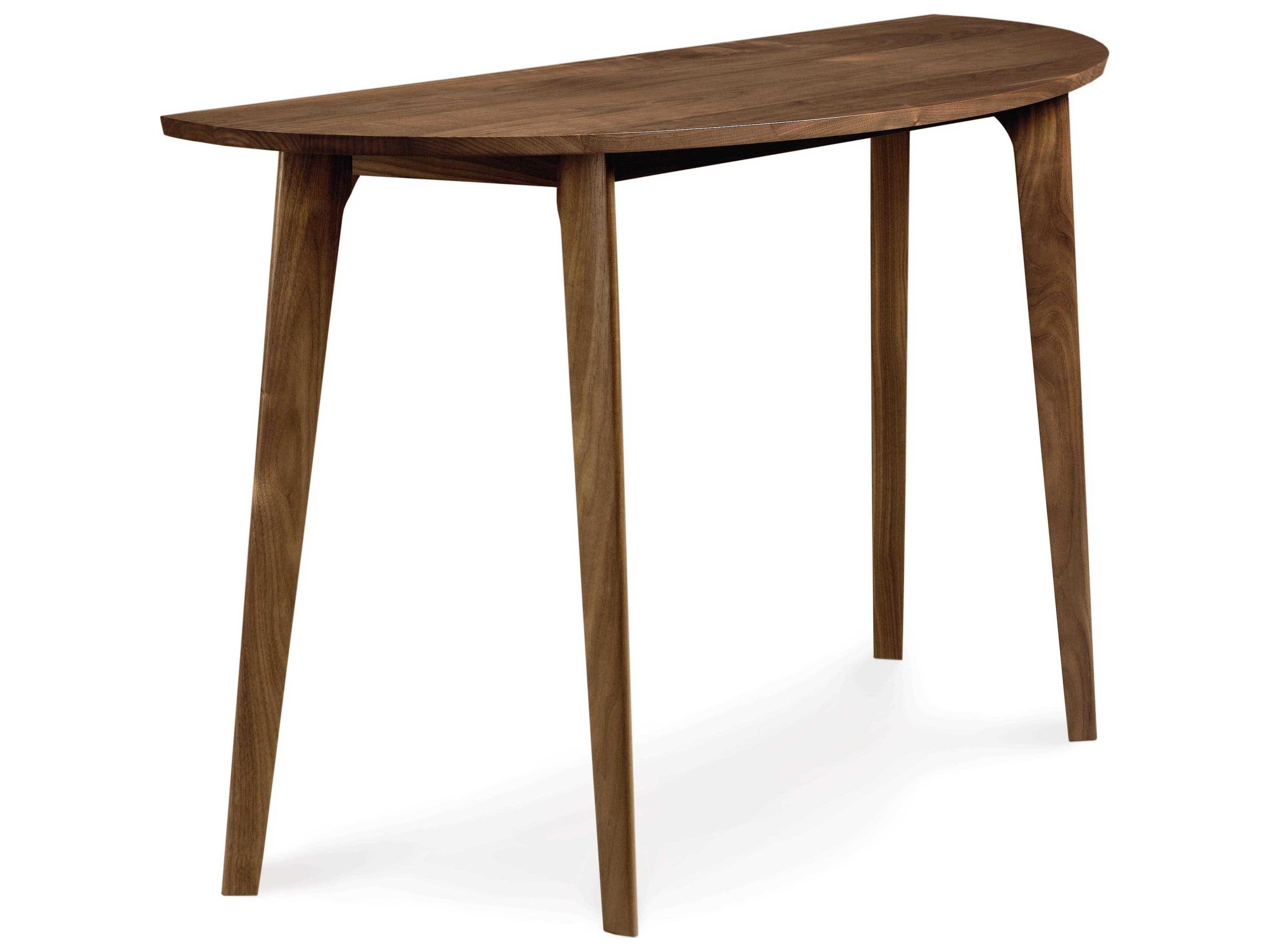 Copeland Catalina Demilune Wood Natural Walnut Console Table