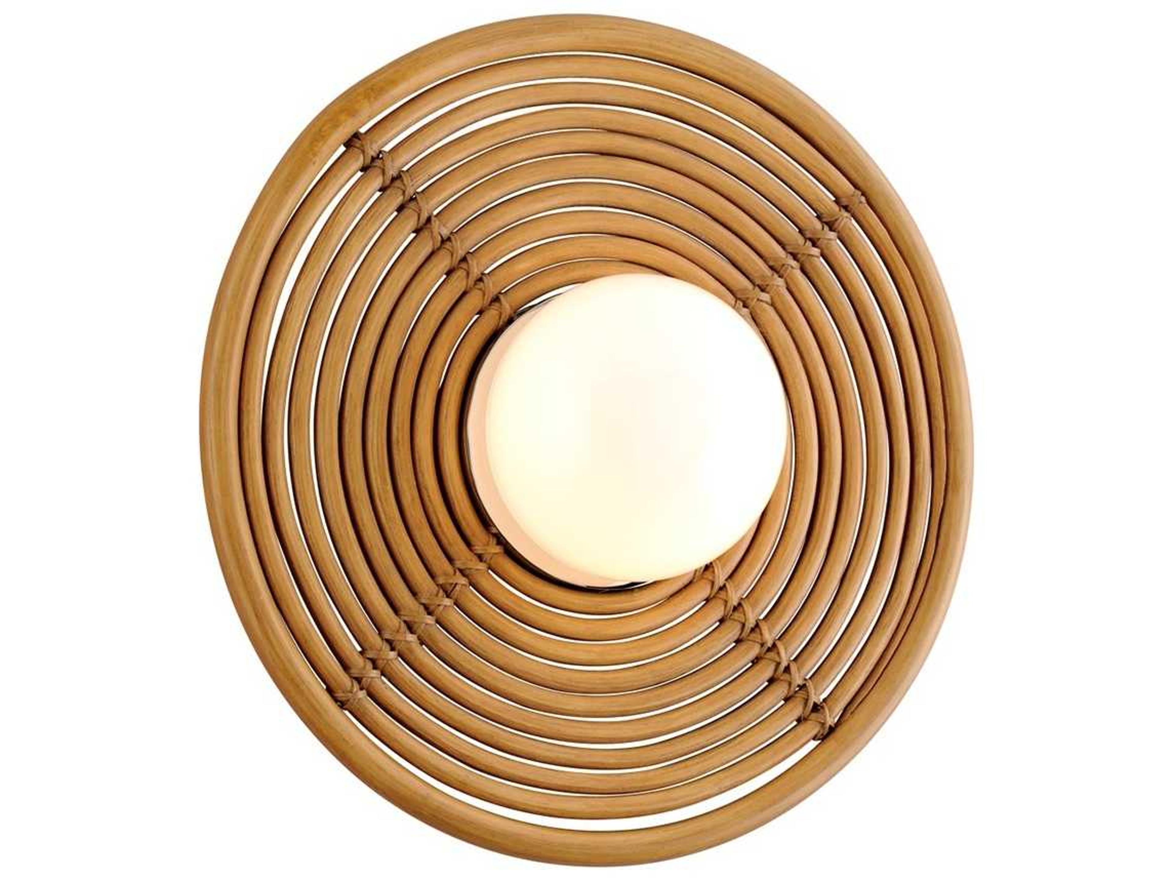 Corbett Lighting Hula Hoop 1-Light Stainless Steel Brass Glass LED Wall Sconce