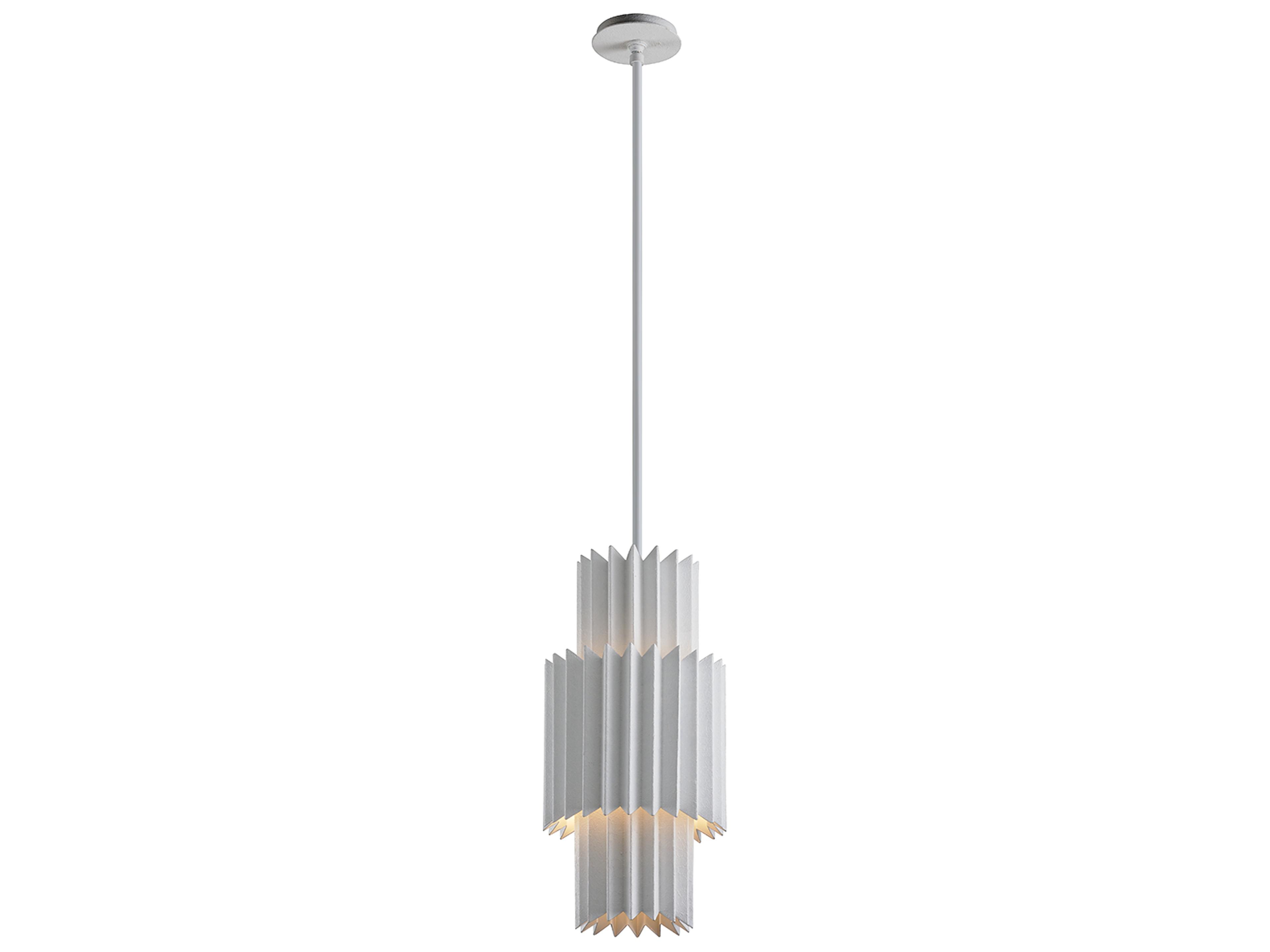 Corbett Lighting Moxy 1-Light Gesso White Mini Pendant