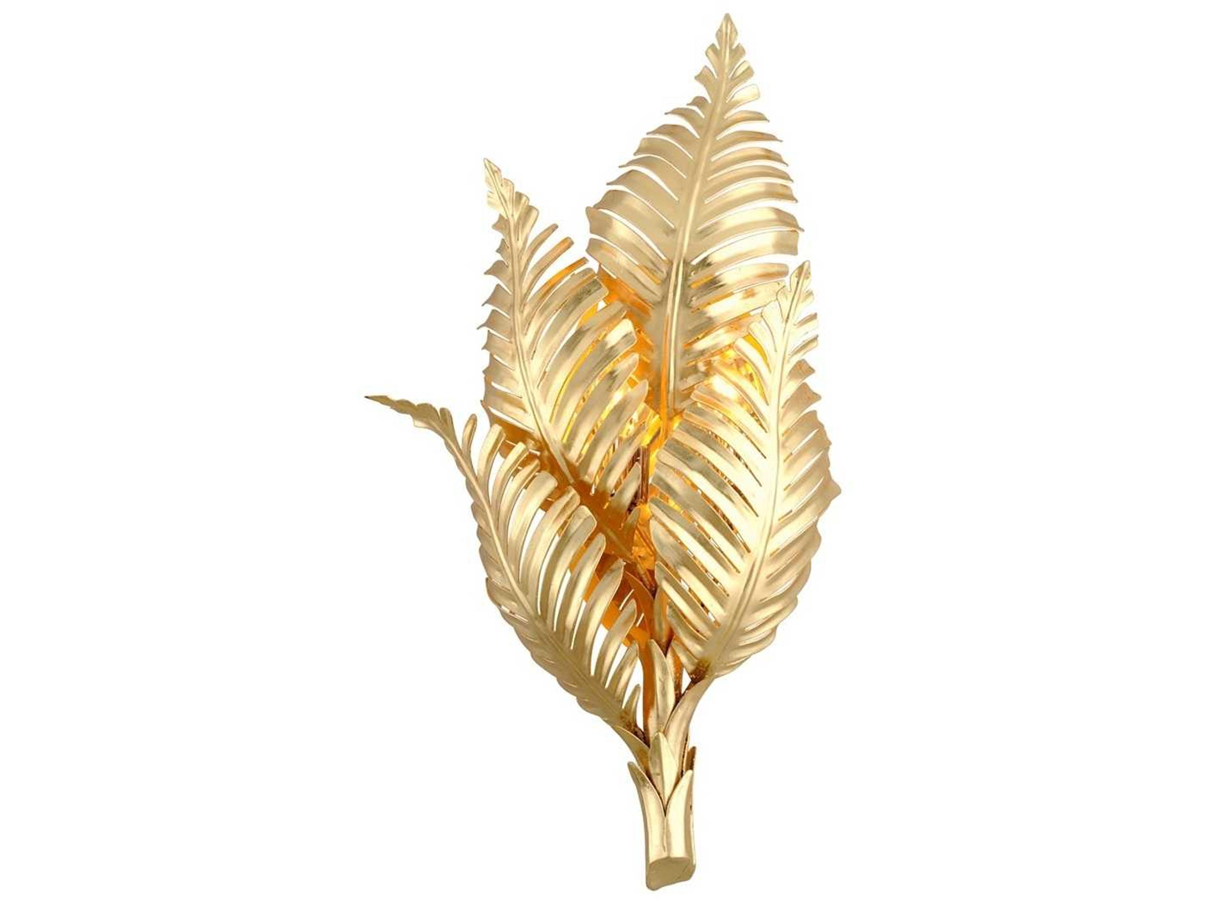 Corbett Lighting Tropicale 2-Light Gold Leaf Wall Sconce
