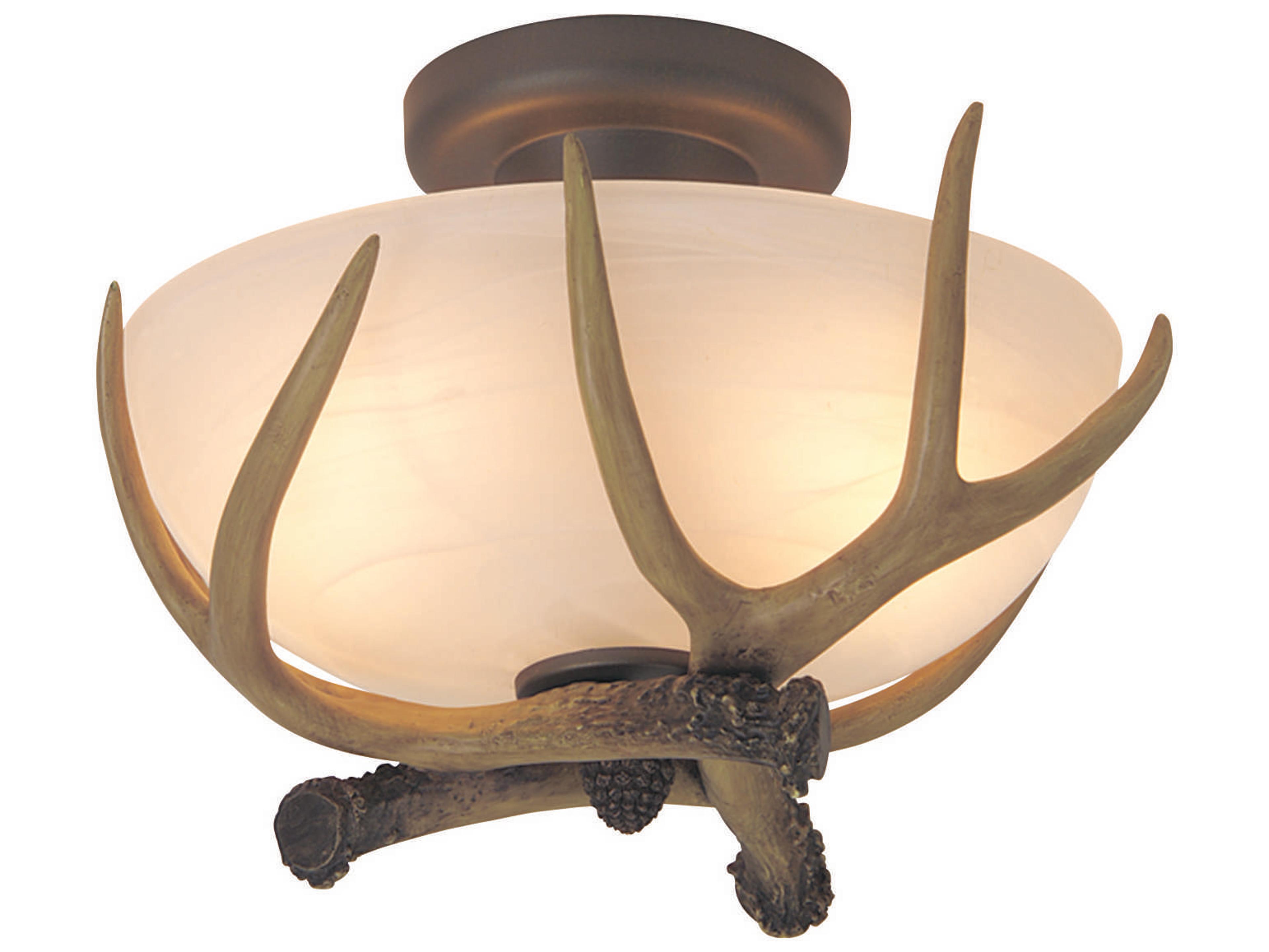Craftmade Semi-flushmount European Bronze Bowl Semi Flush Mount