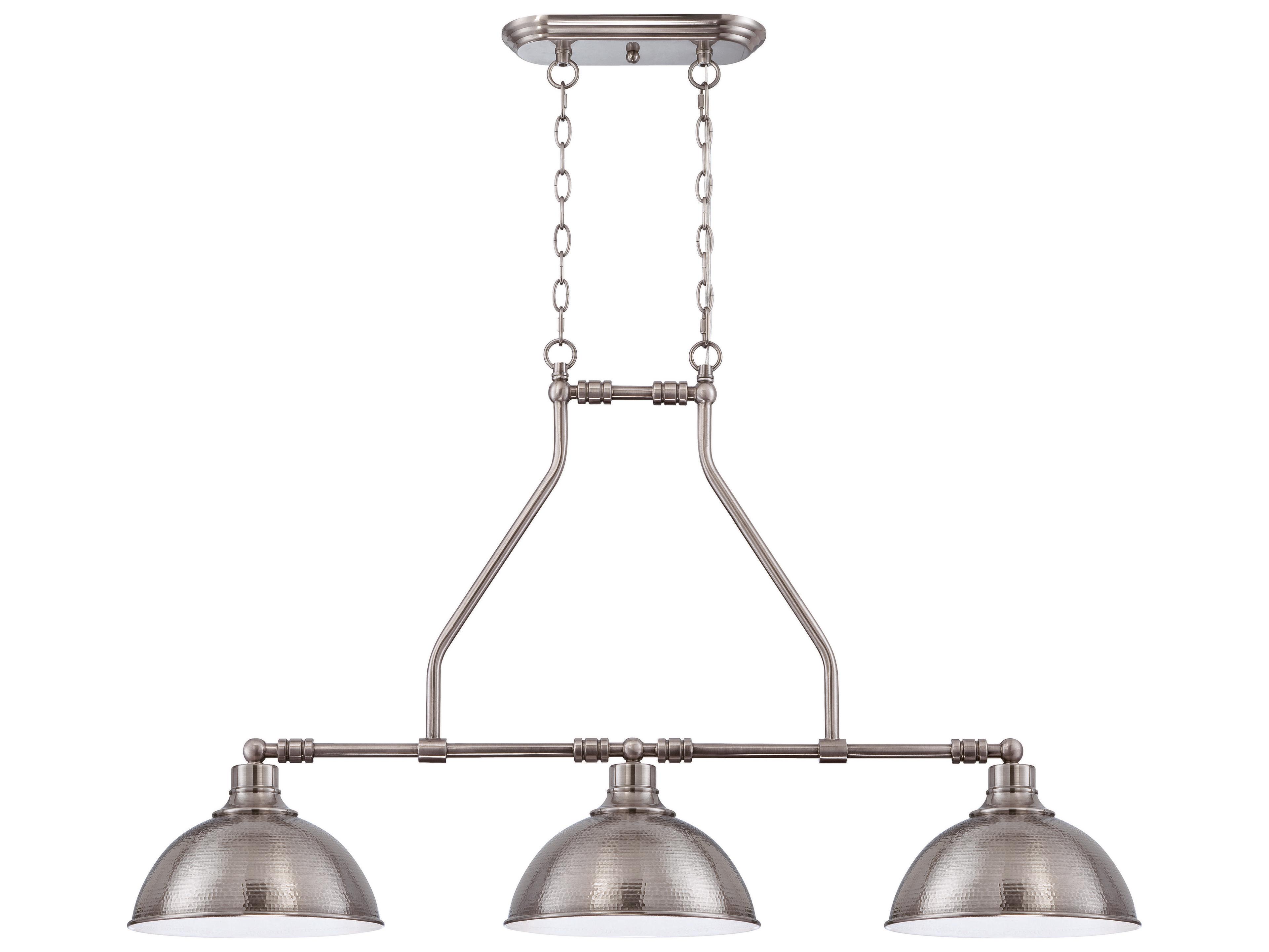 Craftmade Timarron 3-Light Antique Nickel Bowl Dome Island Pendant