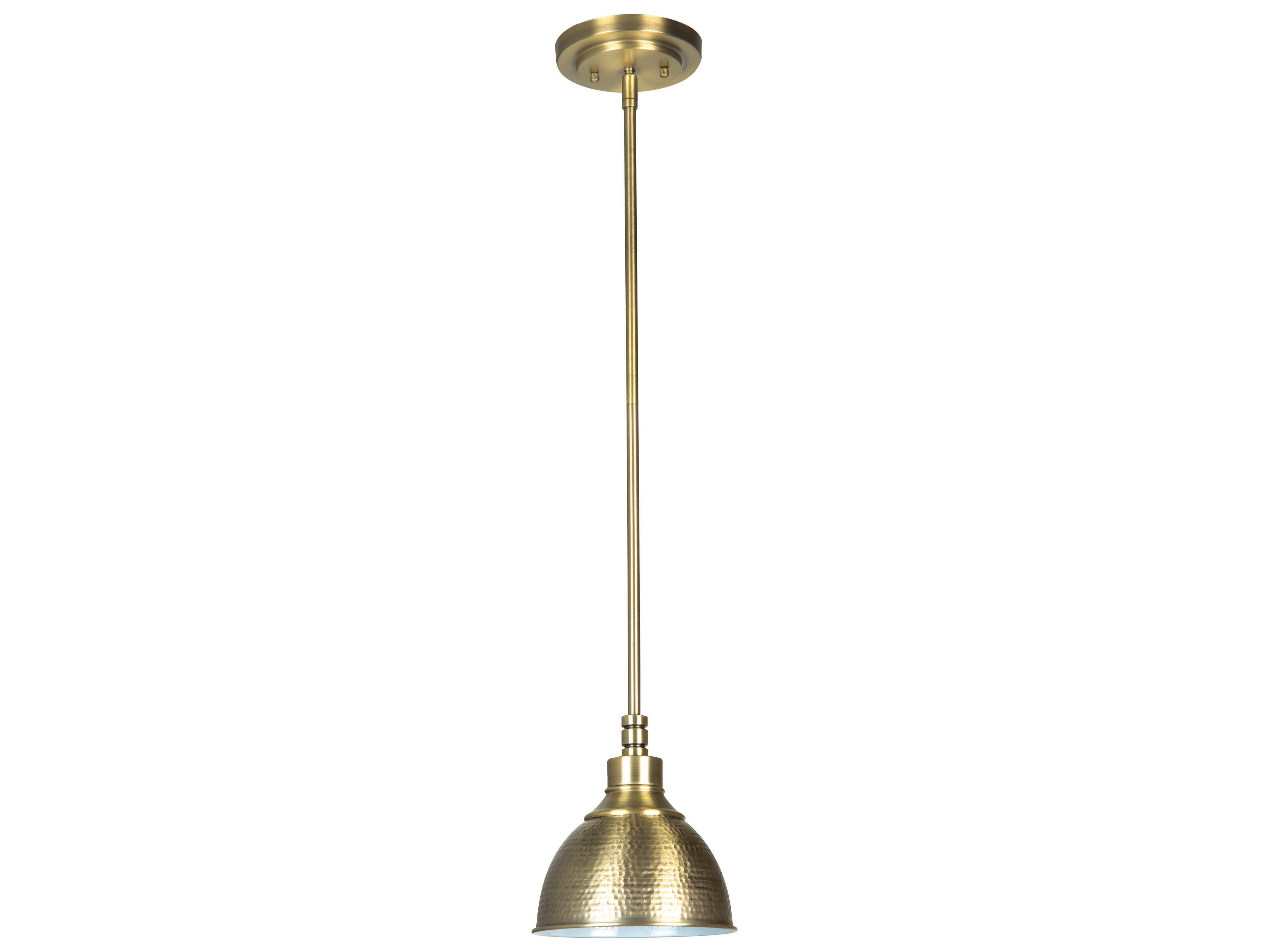 Craftmade Timarron 1-Light Legacy Brass Bowl Dome Mini Pendant