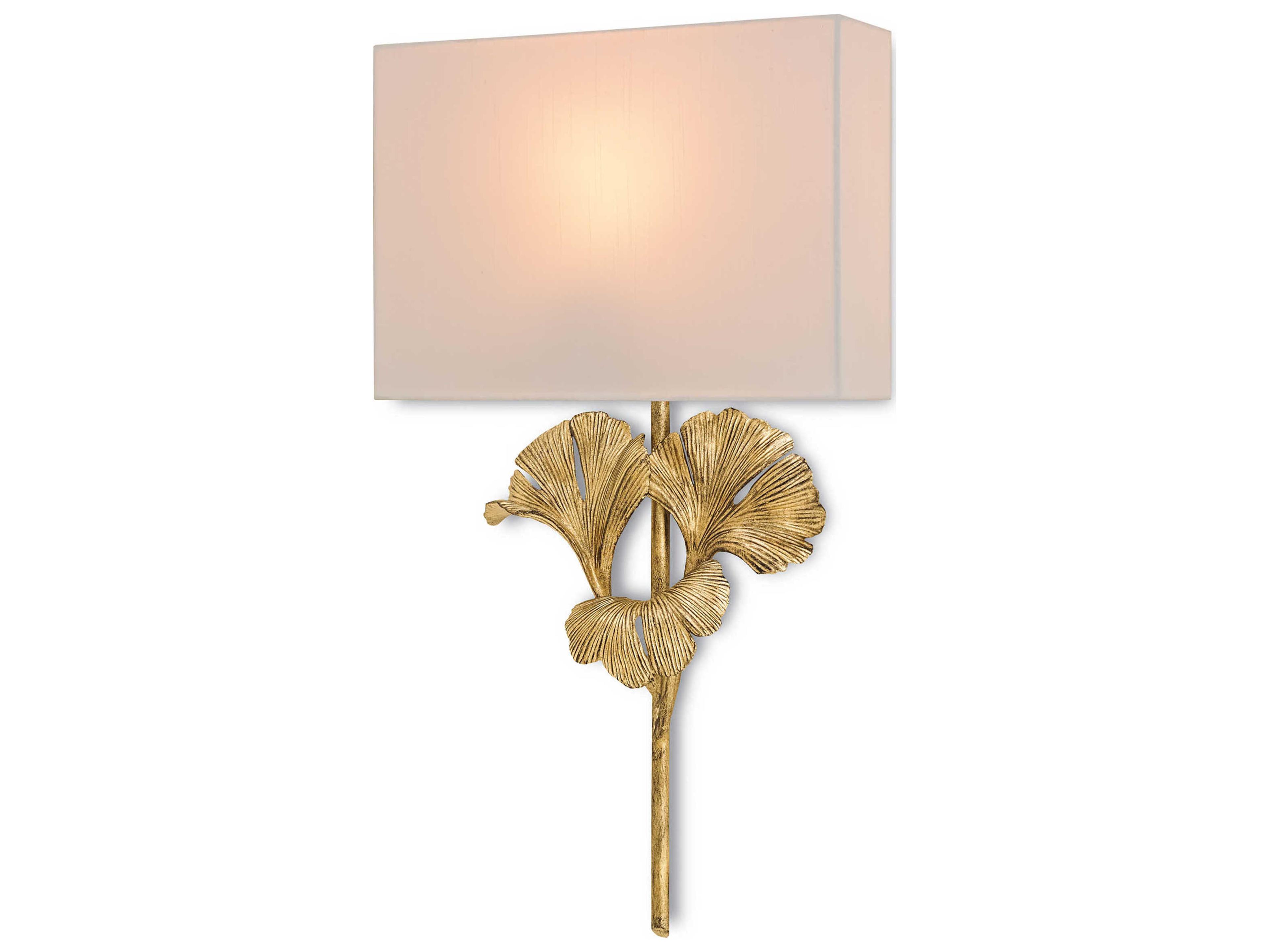 Luxecor Vistas 1-Light Chinois Antique Gold Leaf Wall Sconce