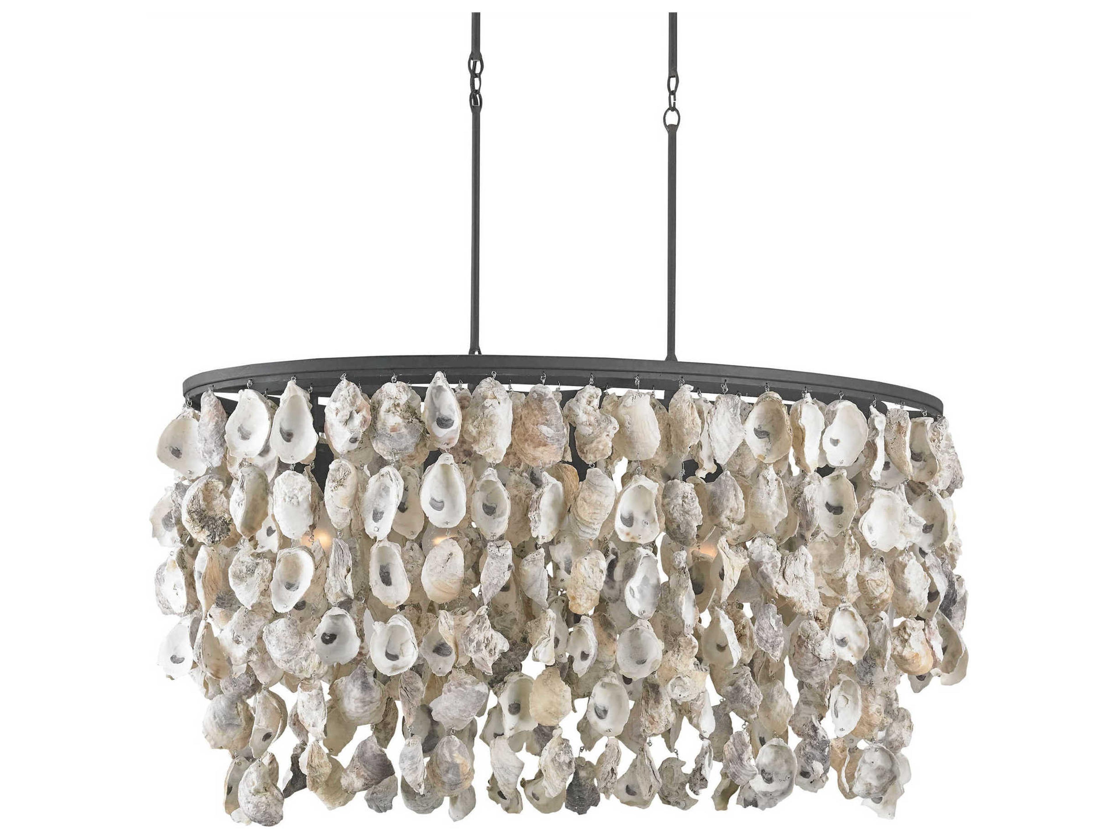 Luxecor Vistas 5-Light Blacksmith natural Round Island Pendant