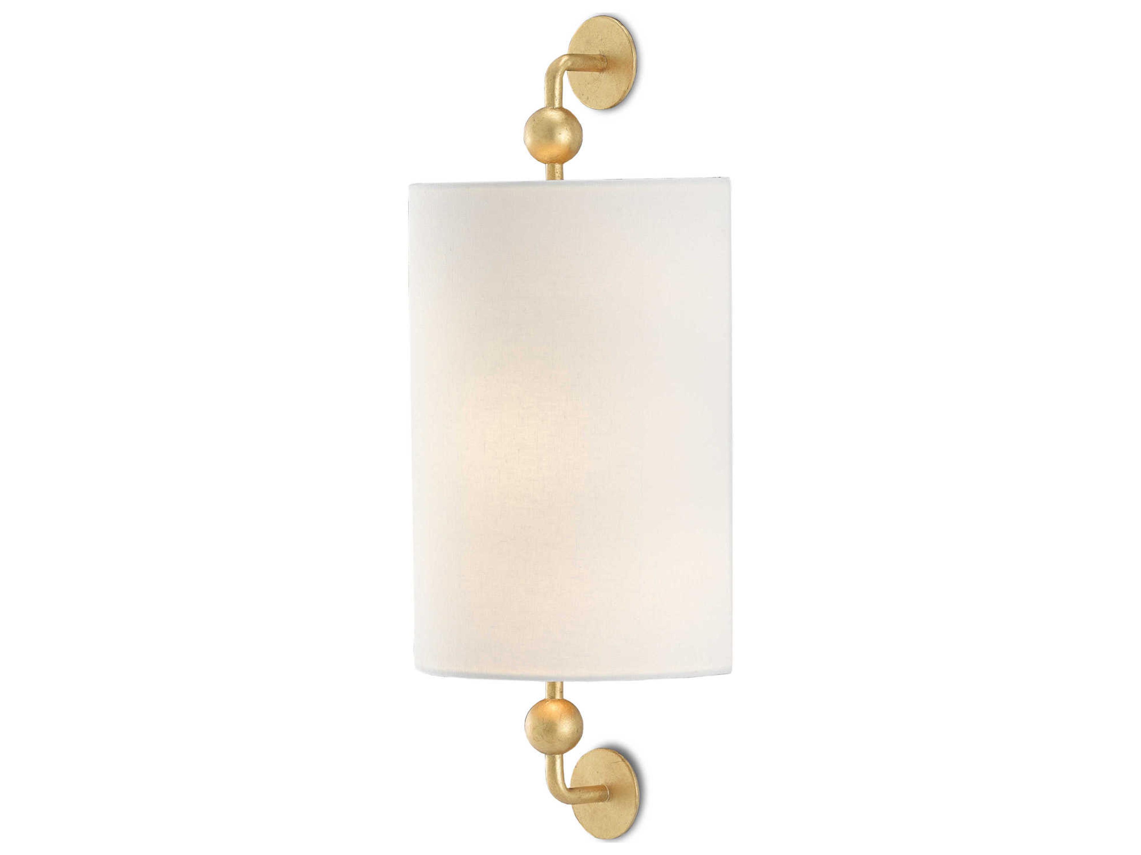 Luxecor Tavey 1-Light Contemporary Gold Leaf Wall Sconce