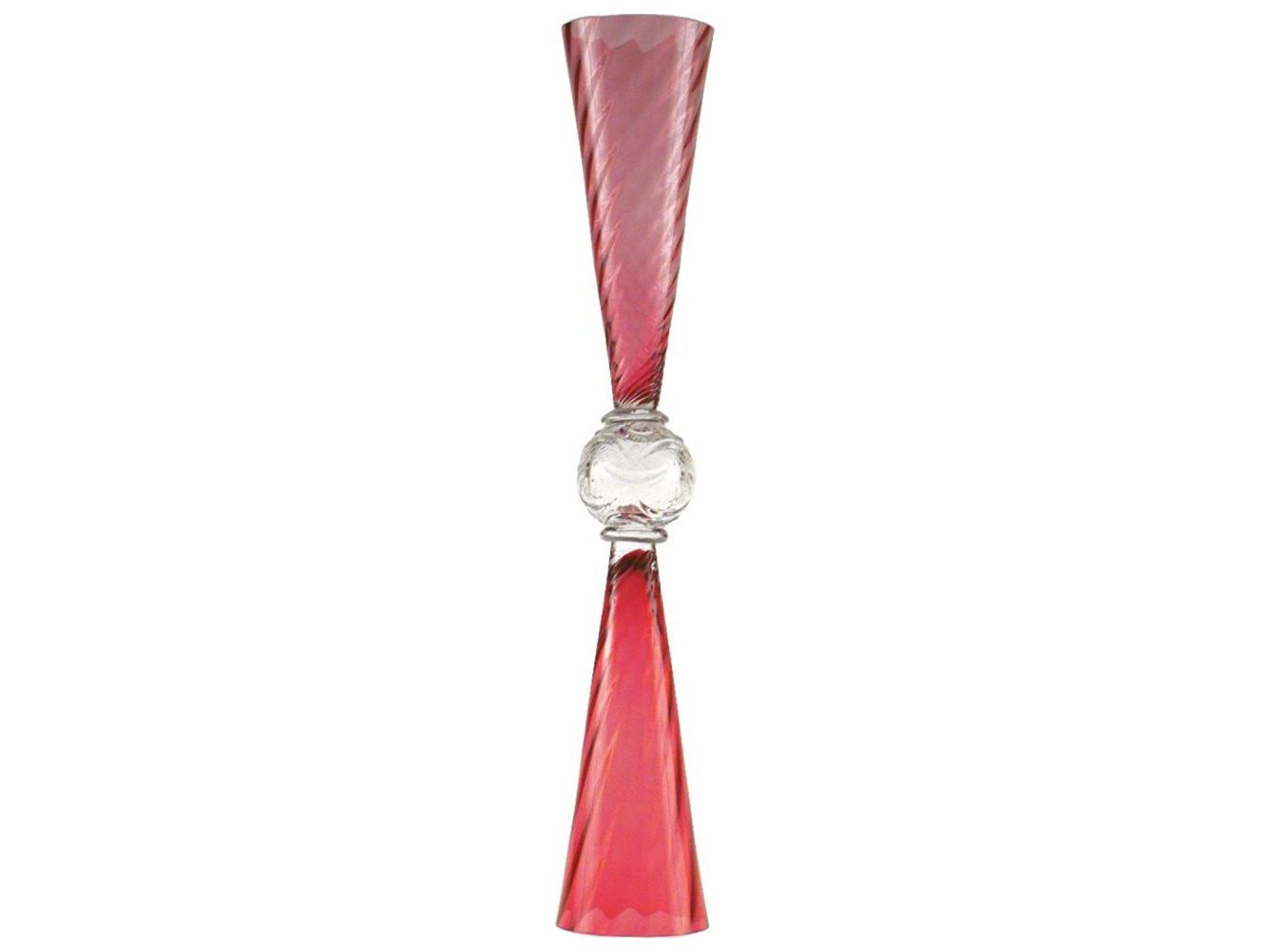 Driade Borek Sipek Perigot Red Glass Vase