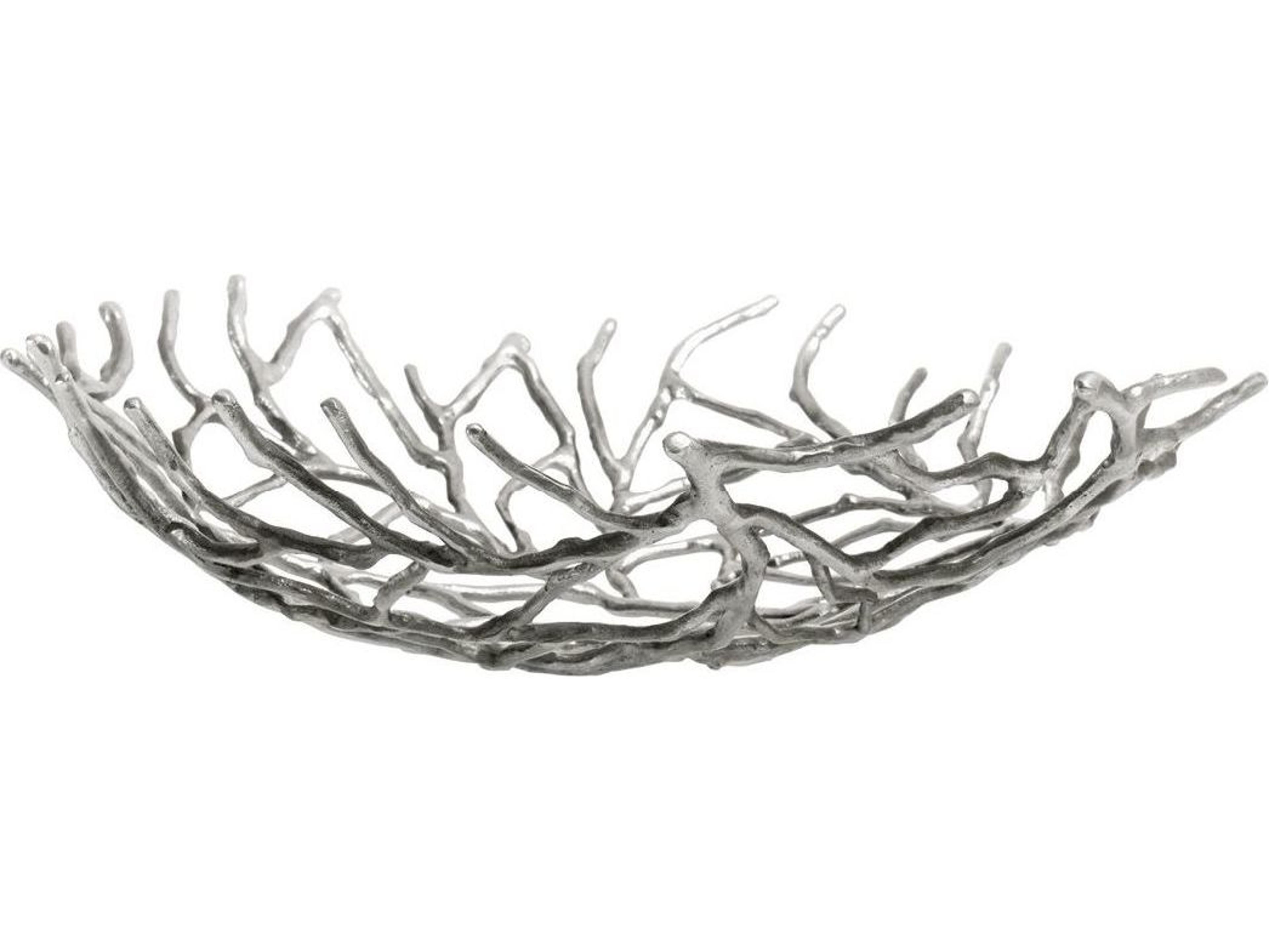 Driade Kachnar By Mann Singh Kachnar III Branch Silvered Brass Centerpiece