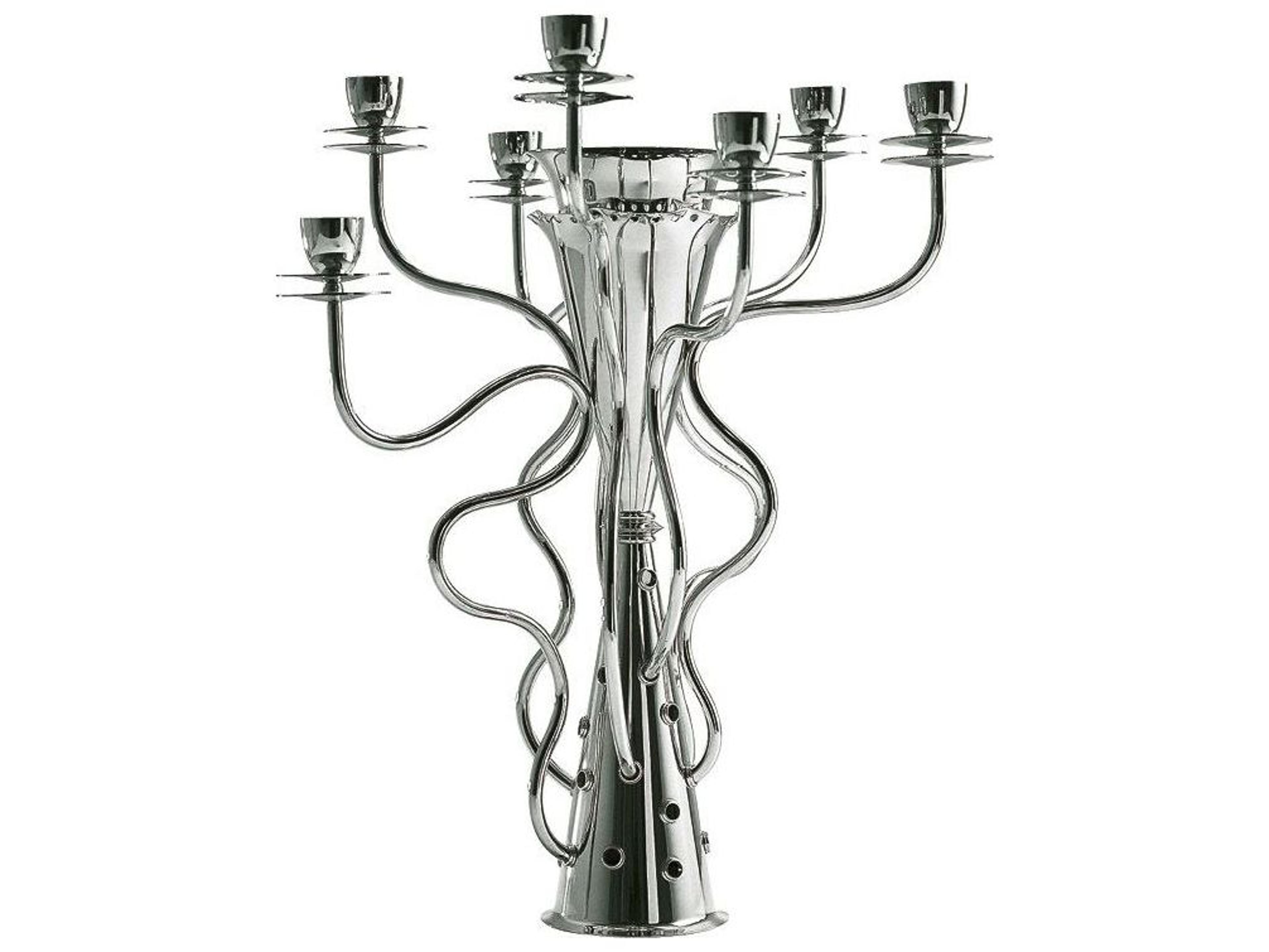 Driade Simon Silver Plated Seven-Branched Candleholder