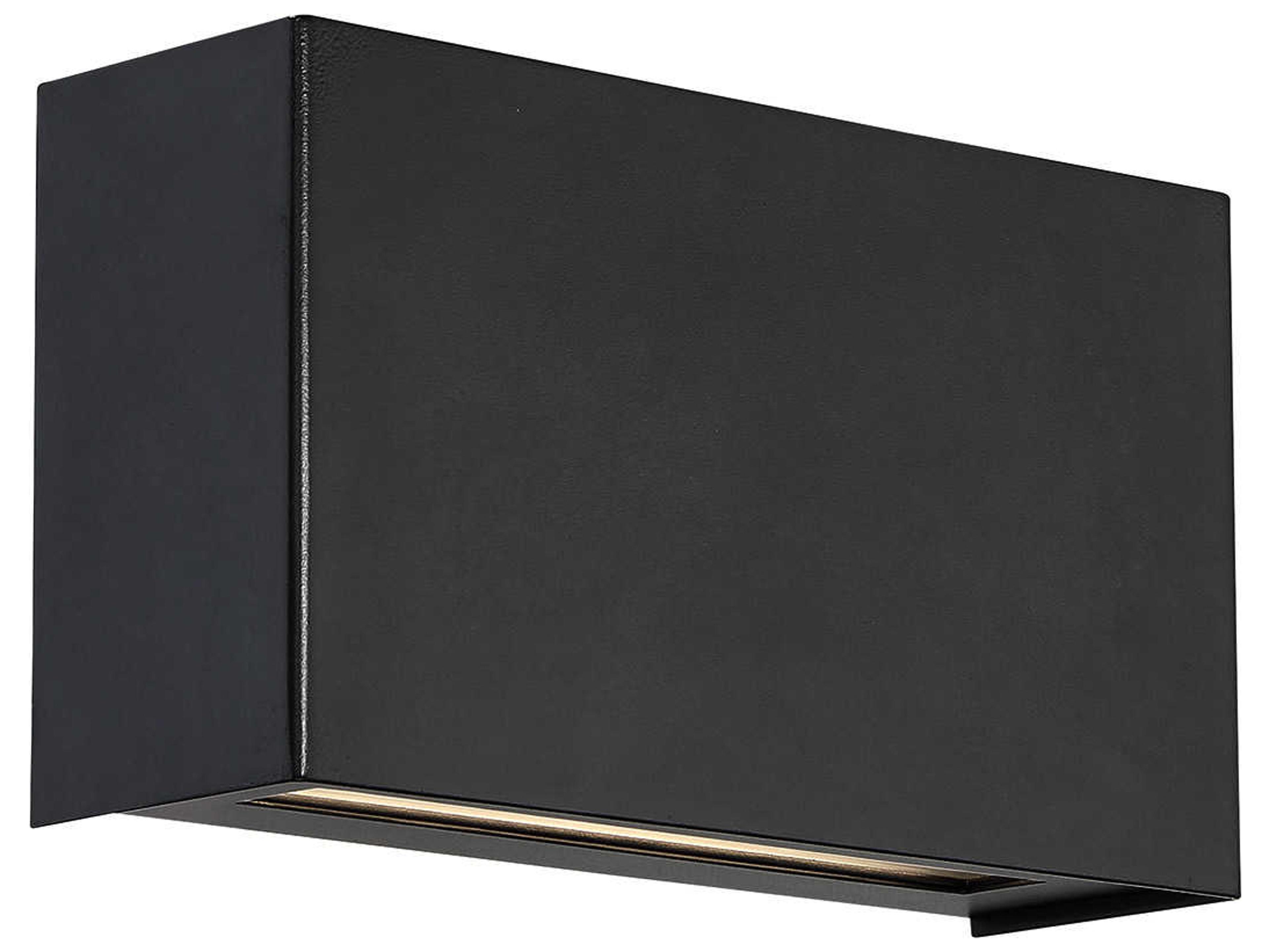 dweLED by WAC Lighting Blok 2-Light Black LED Wall Sconce