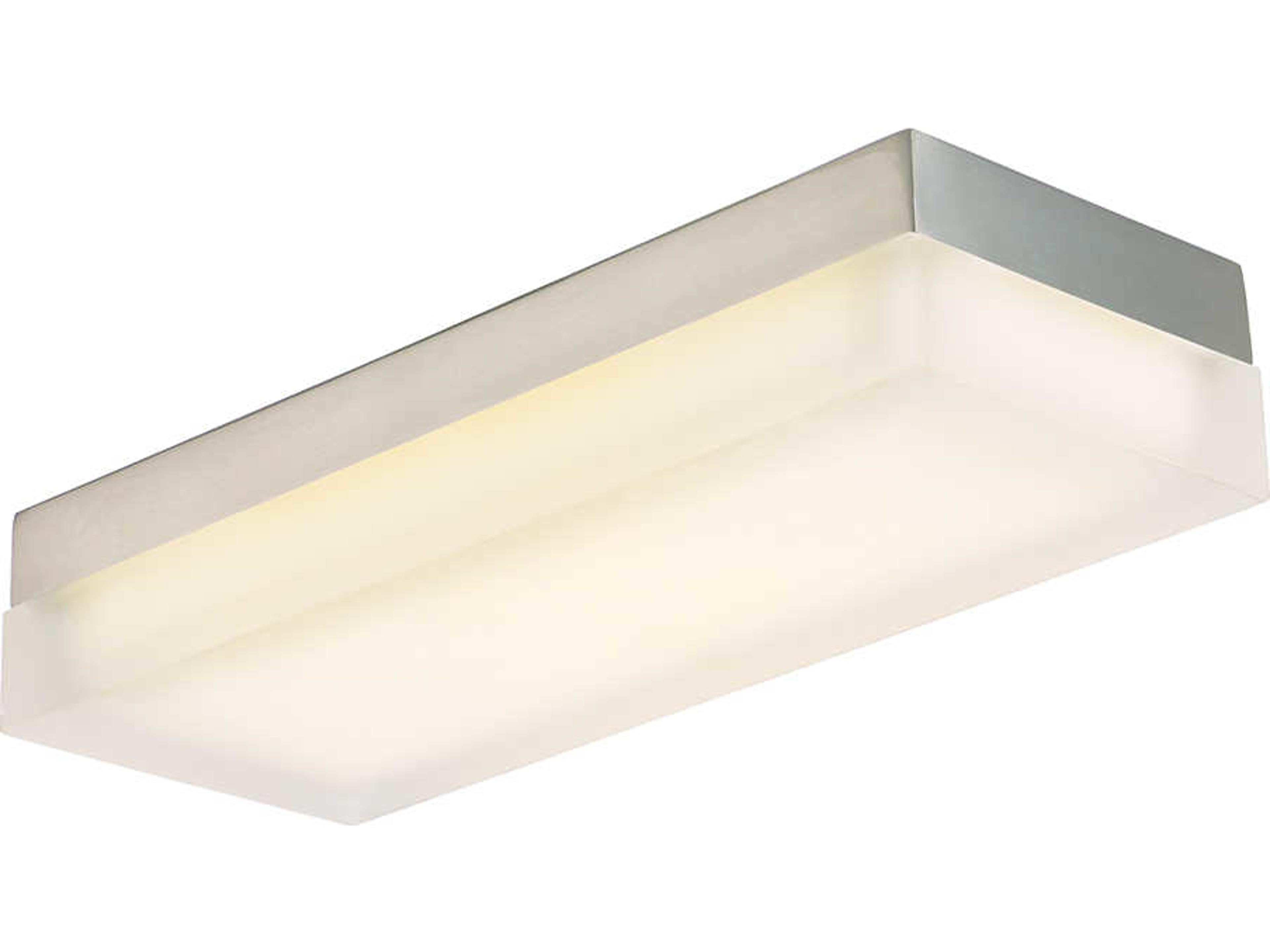 dweLED by WAC Lighting Dice 1-Light Brushed Nickel LED Geometric Flush Mount