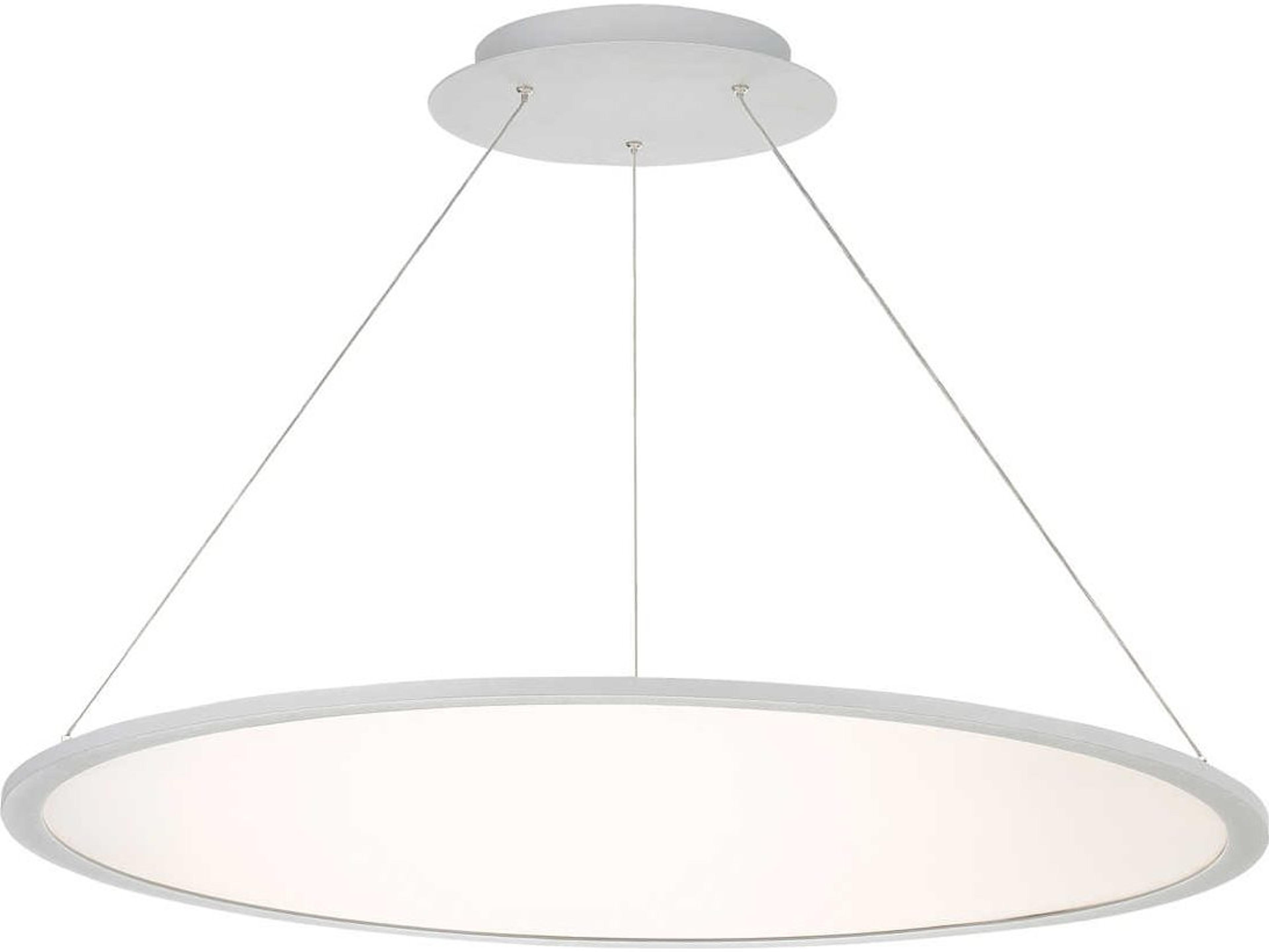 dweLED by WAC Lighting Illusion 1-Light Titanium Silver LED Linear Round Pendant