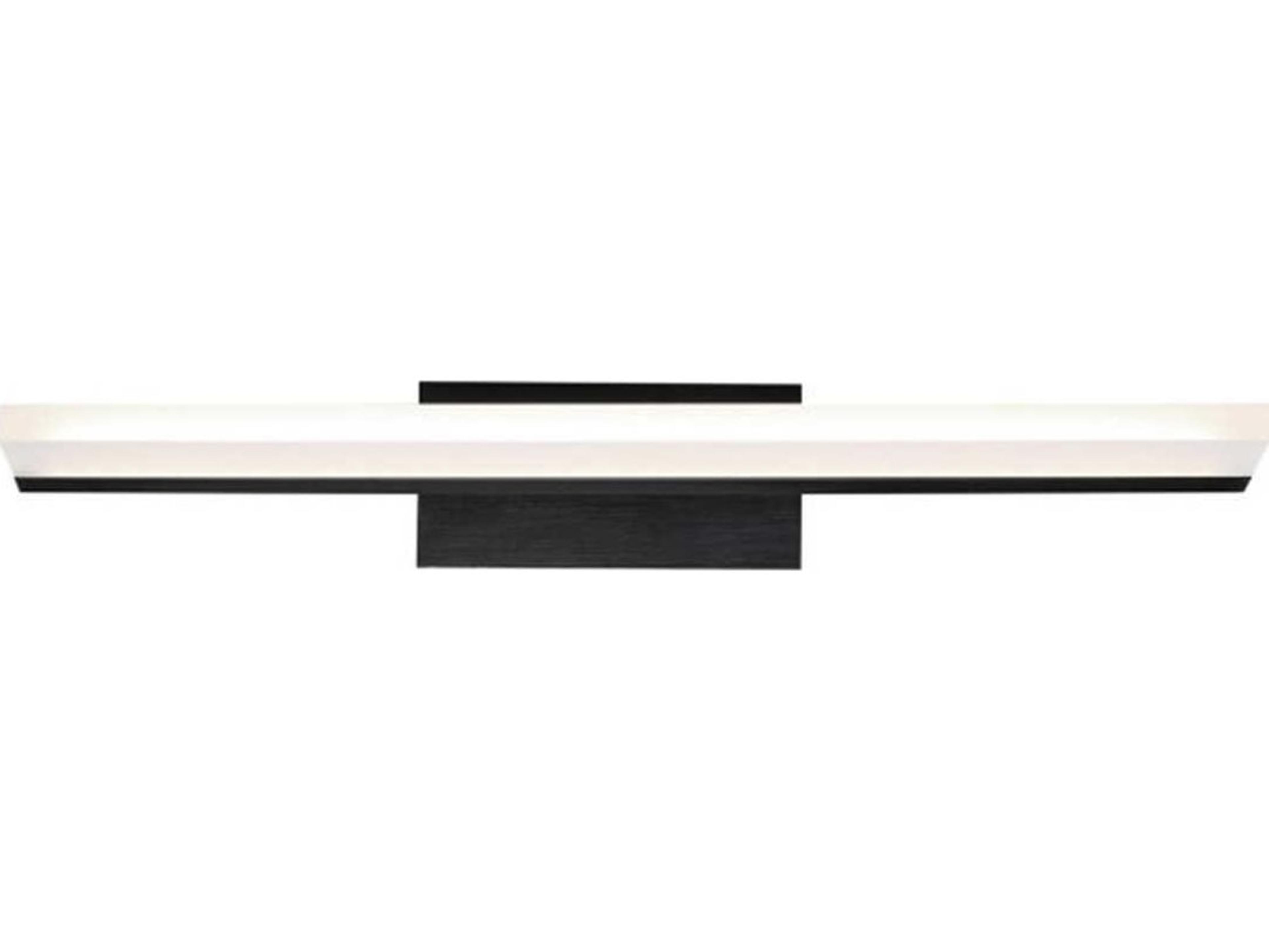 dweLED by WAC Lighting Level 1-Light Black LED Vanity Light