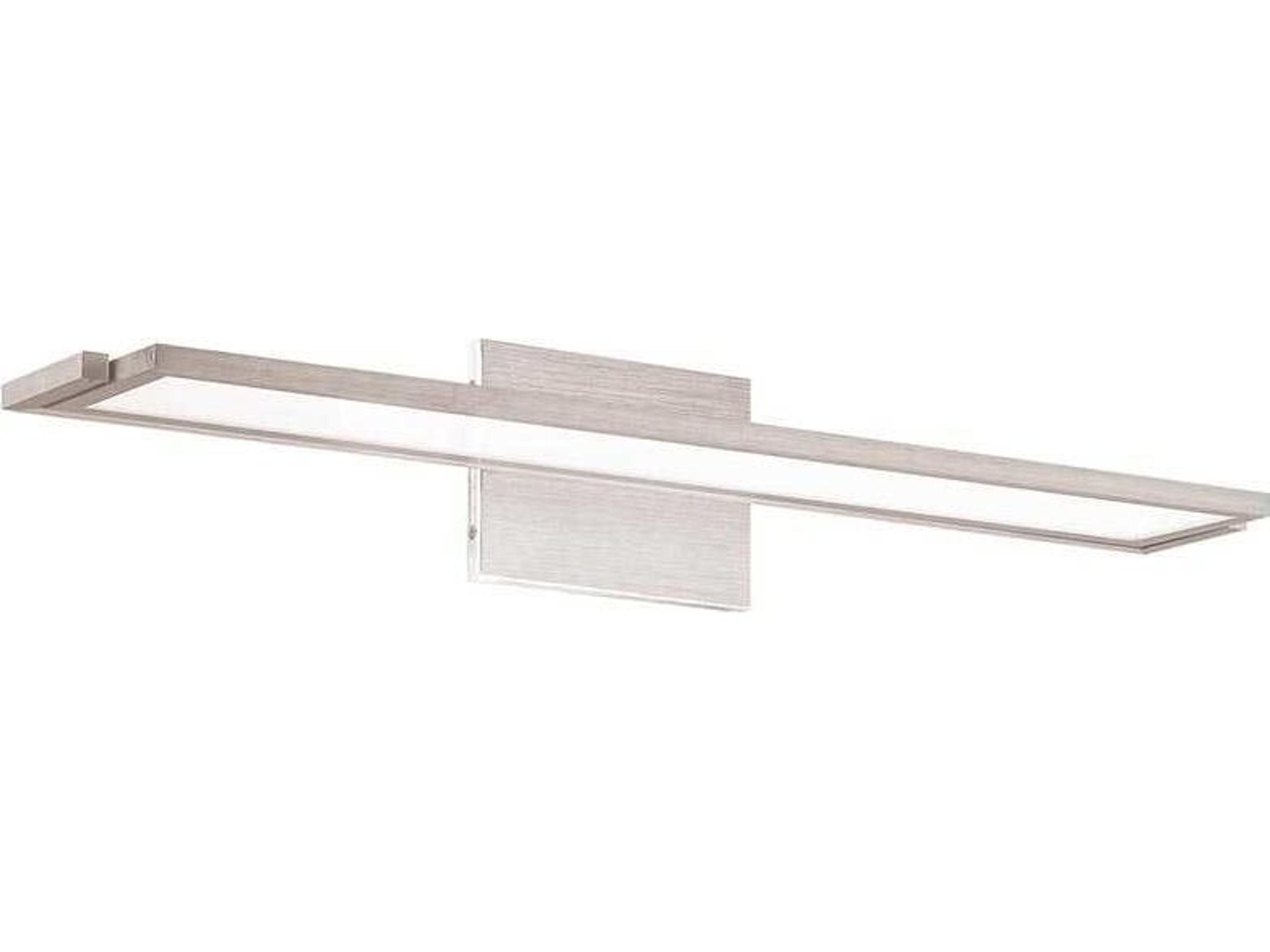 dweLED by WAC Lighting Line 1-Light Brushed Aluminum Gray LED Vanity Light