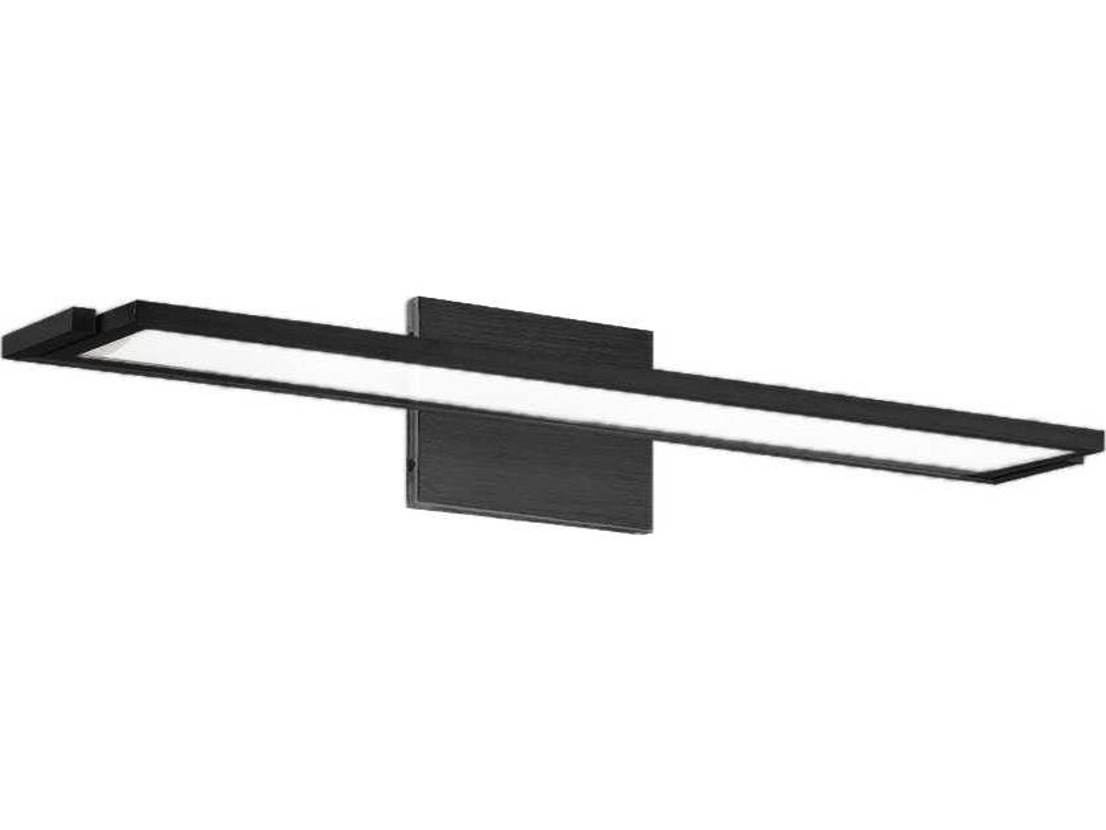 dweLED by WAC Lighting Line 1-Light Black LED Vanity Light