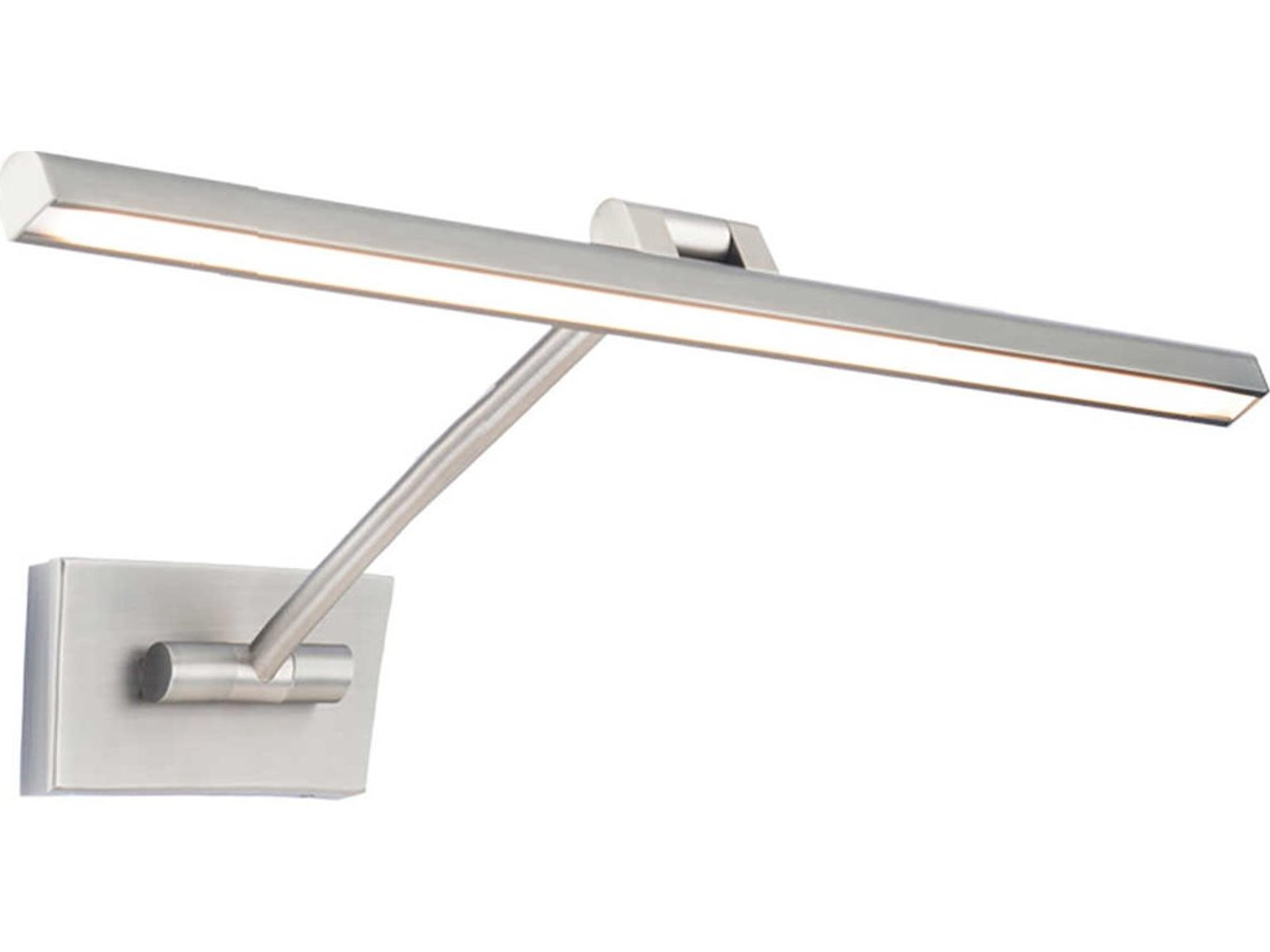 dweLED by WAC Lighting Reed 1-Light Brushed Nickel LED Picture Light