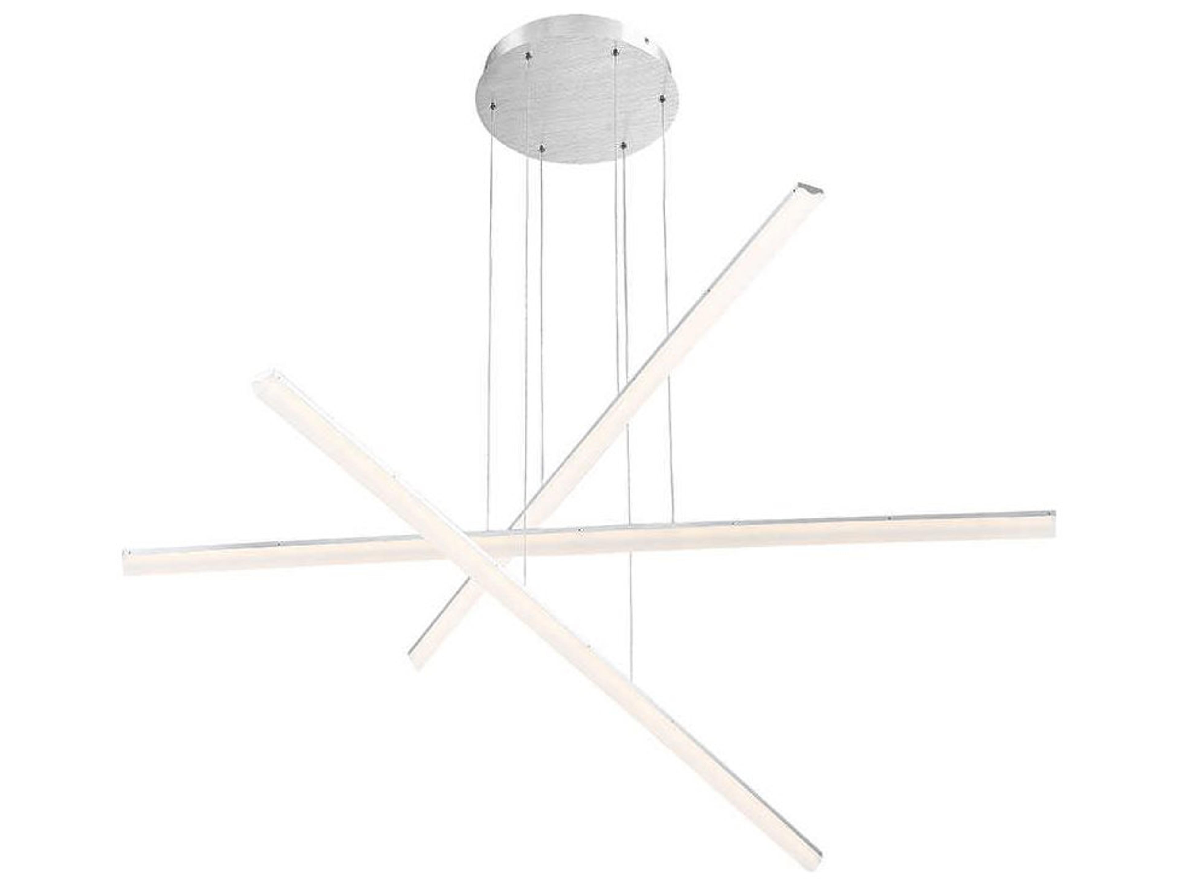 dweLED by WAC Lighting Stack 1-Light Brushed Aluminum Silver LED Pendant