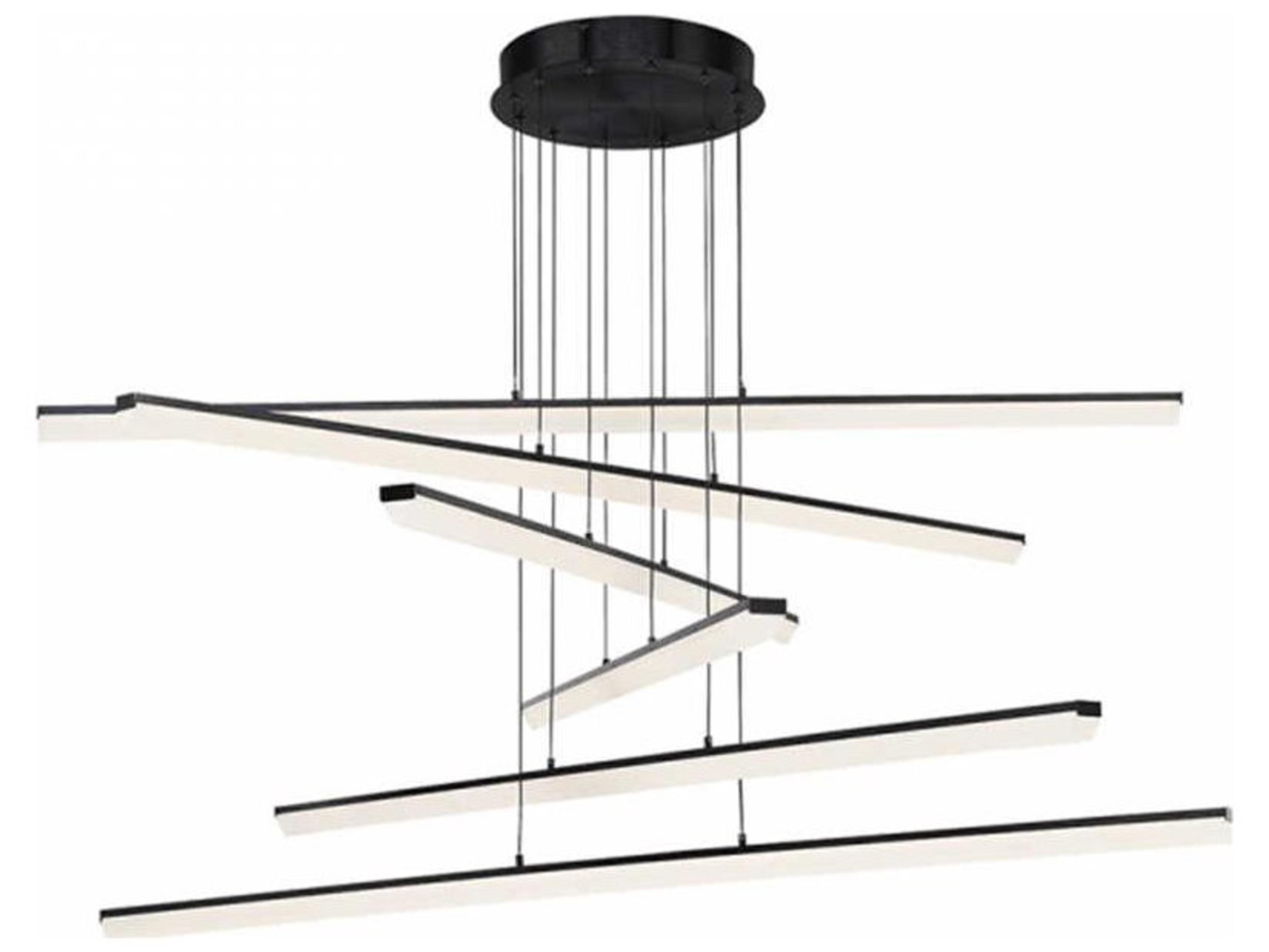 dweLED by WAC Lighting Stack 1-Light Black LED Pendant