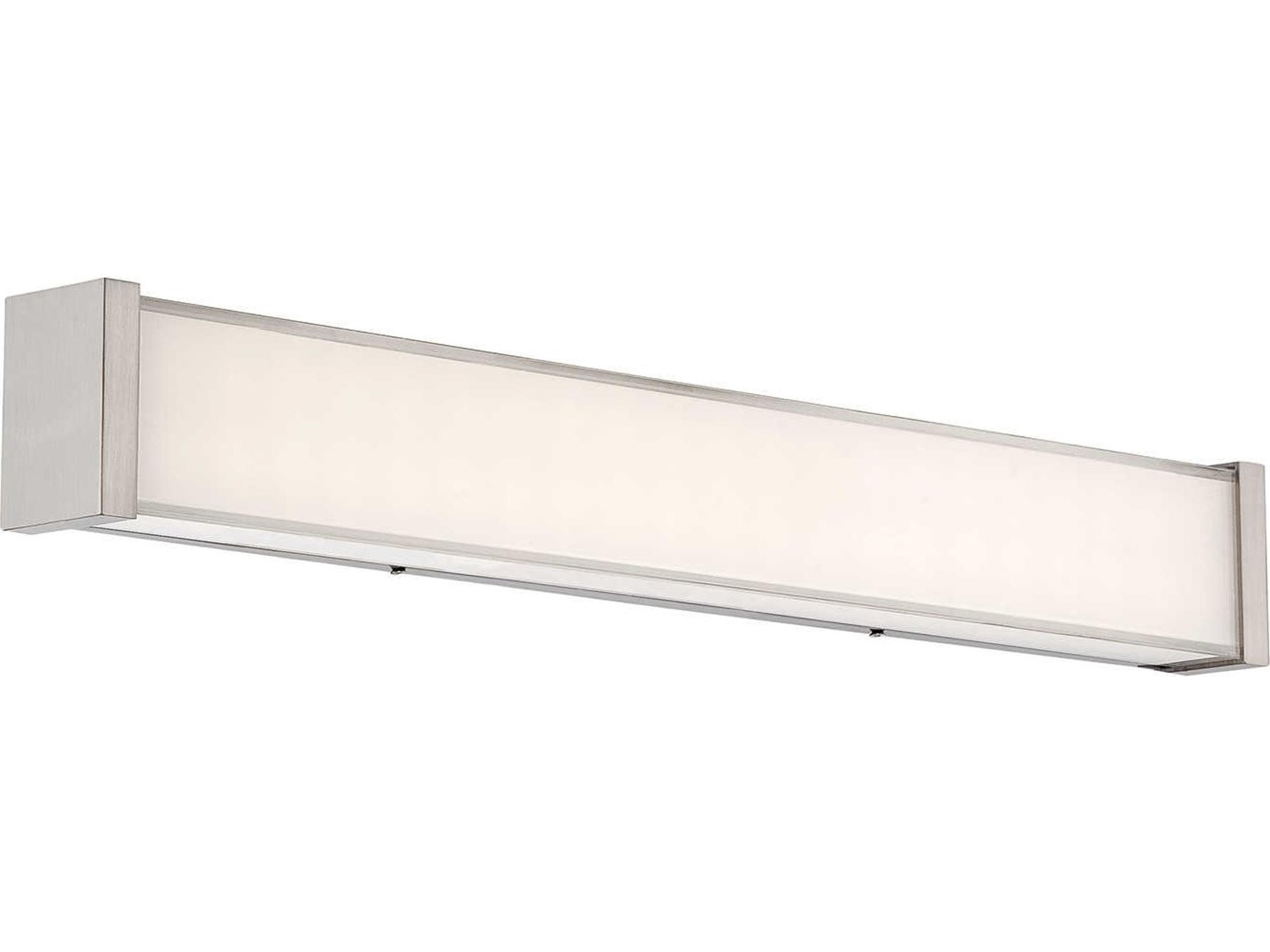 dweLED by WAC Lighting Svelte 1-Light Chrome Glass LED Vanity Light