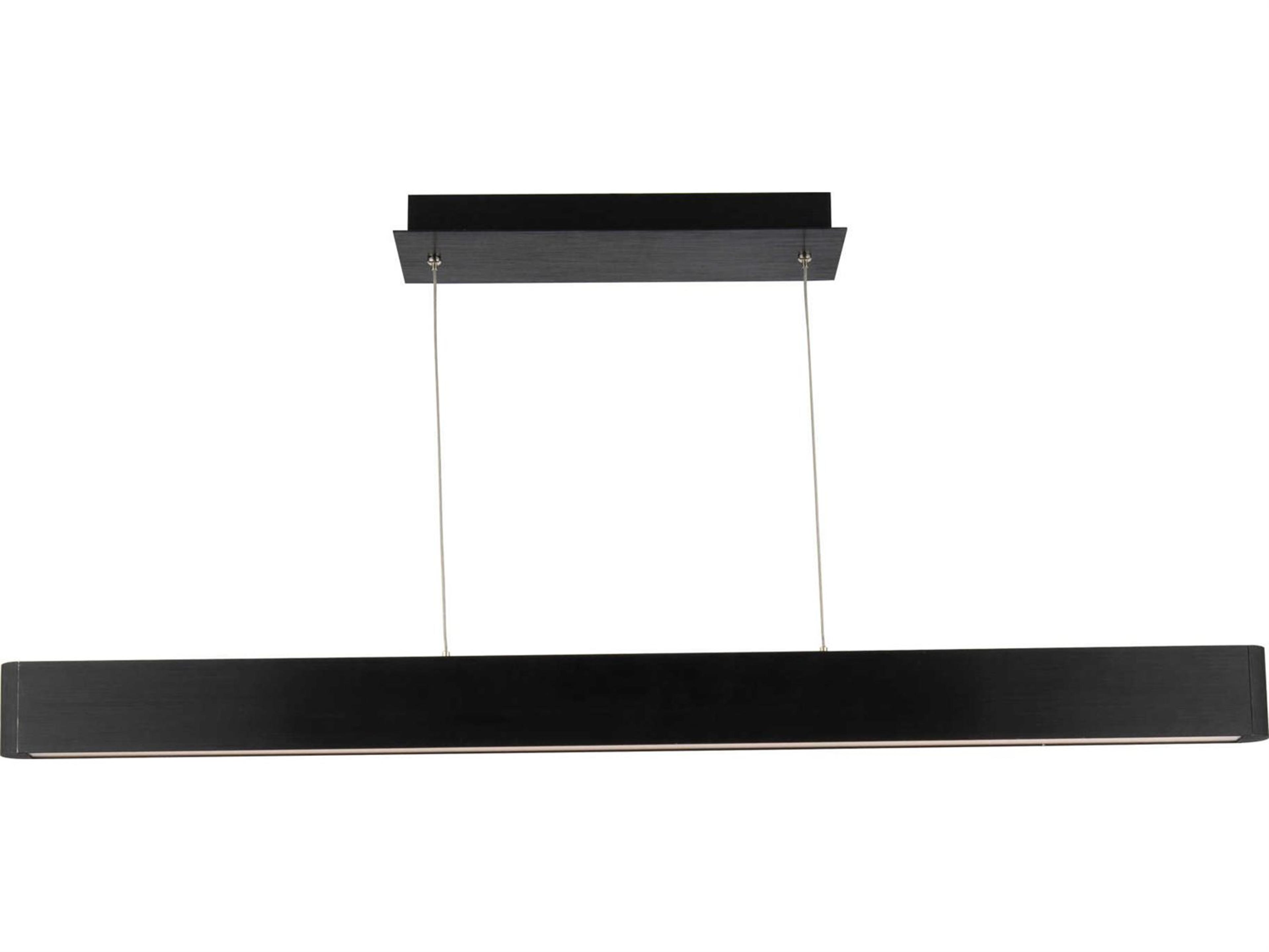 dweLED by WAC Lighting Volo 1-Light Black LED Linear Island Pendant