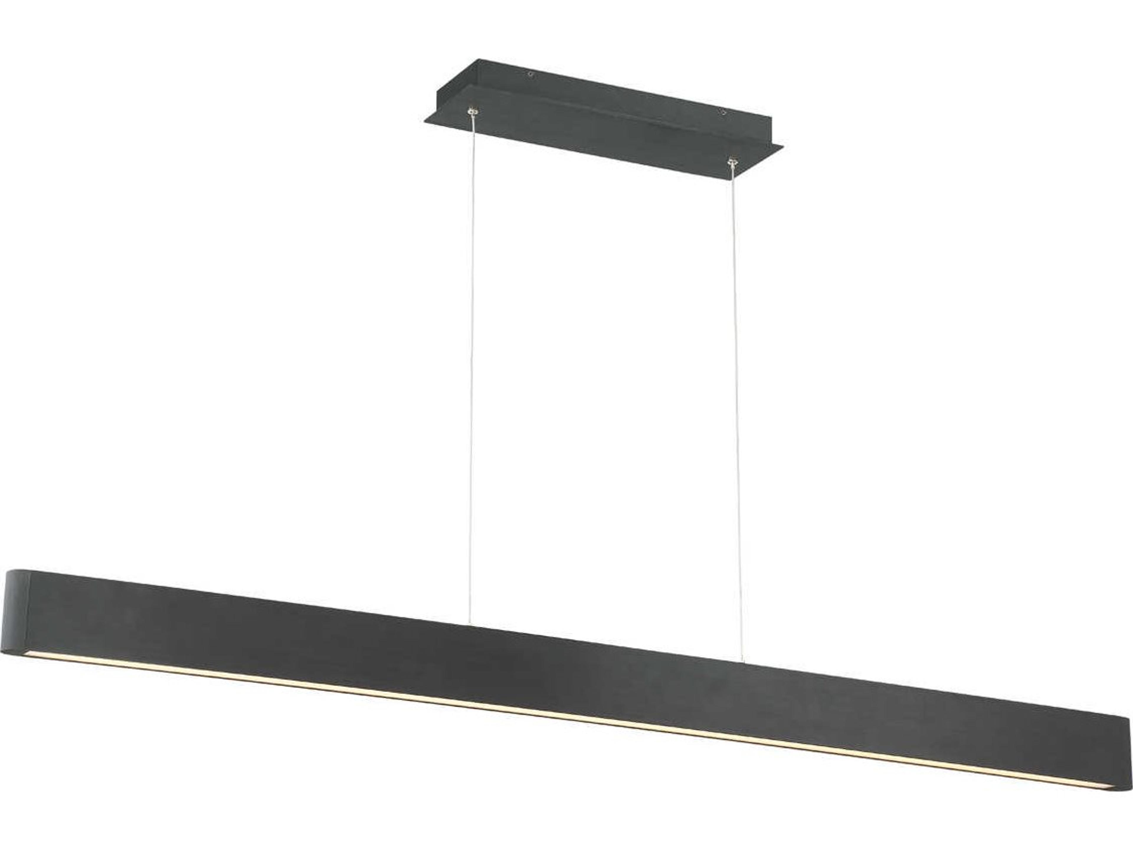 dweLED by WAC Lighting Volo 1-Light Black LED Linear Island Pendant