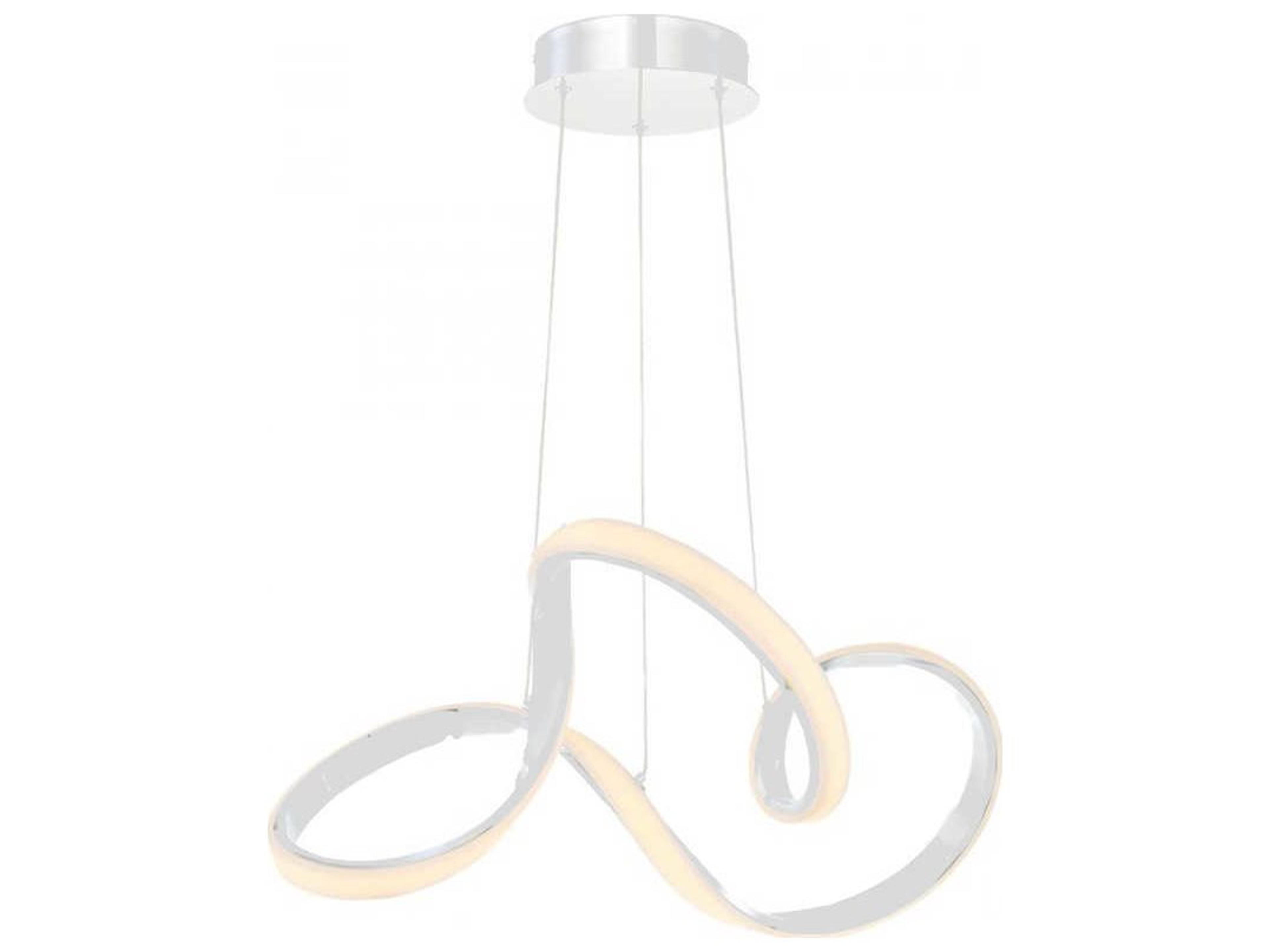 dweLED by WAC Lighting Vornado 1-Light White LED Geometric Pendant