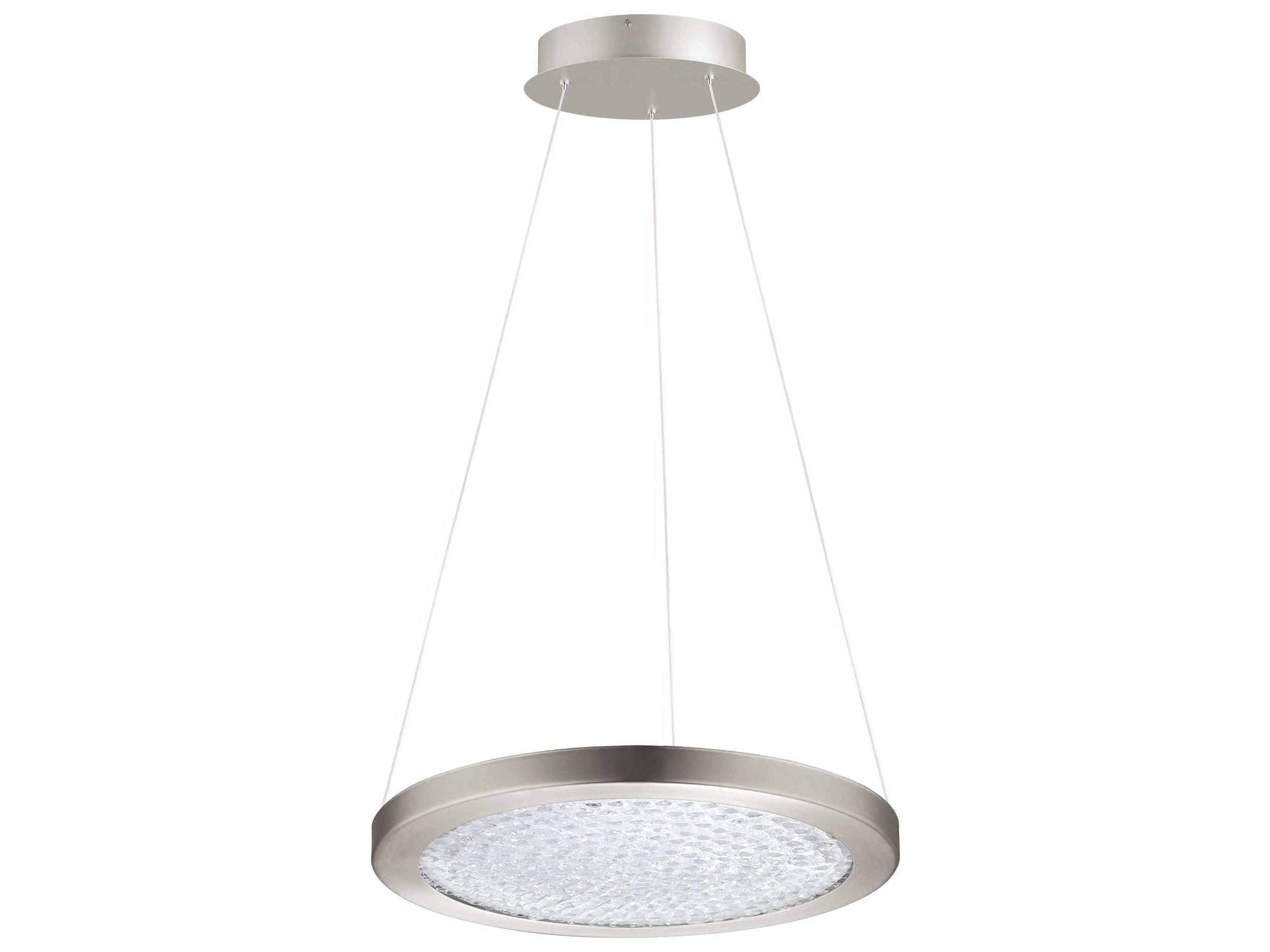 Eglo Arezzo 1-Light Matte Nickel Round Pendant
