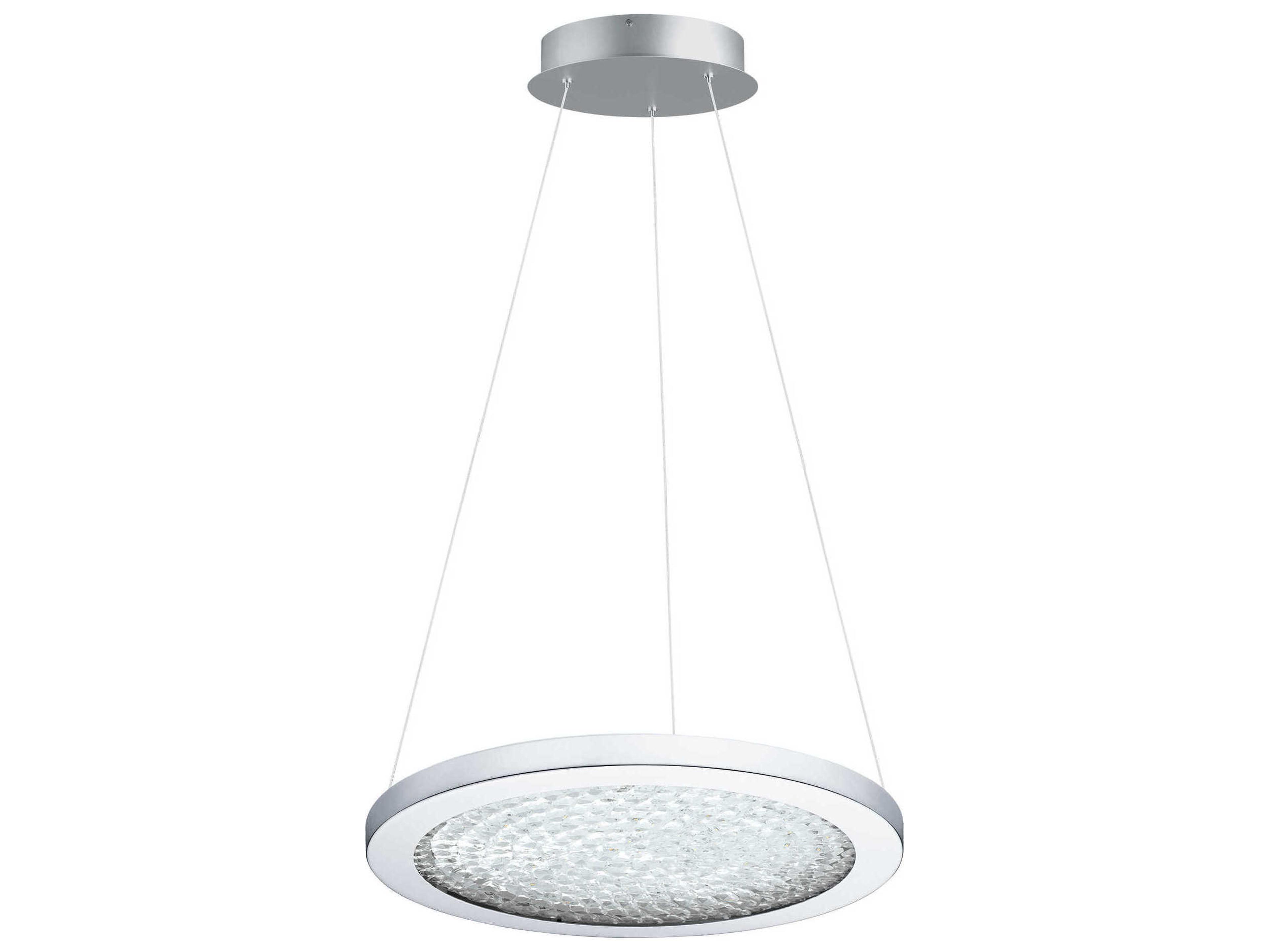 Eglo Arezzo 1-Light Chrome Round Pendant