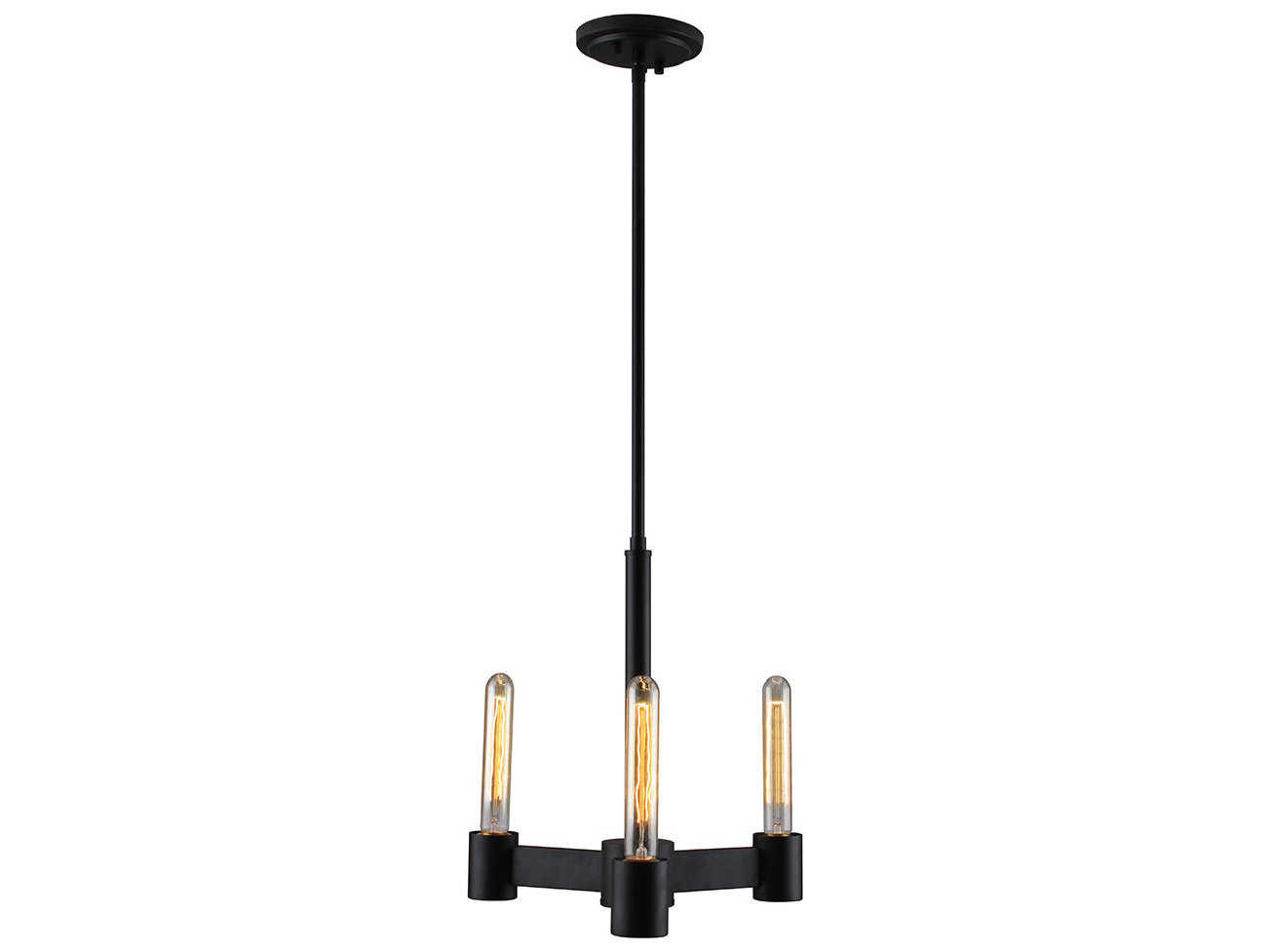 Eglo Broyles 3-Light Matte Black Chandelier