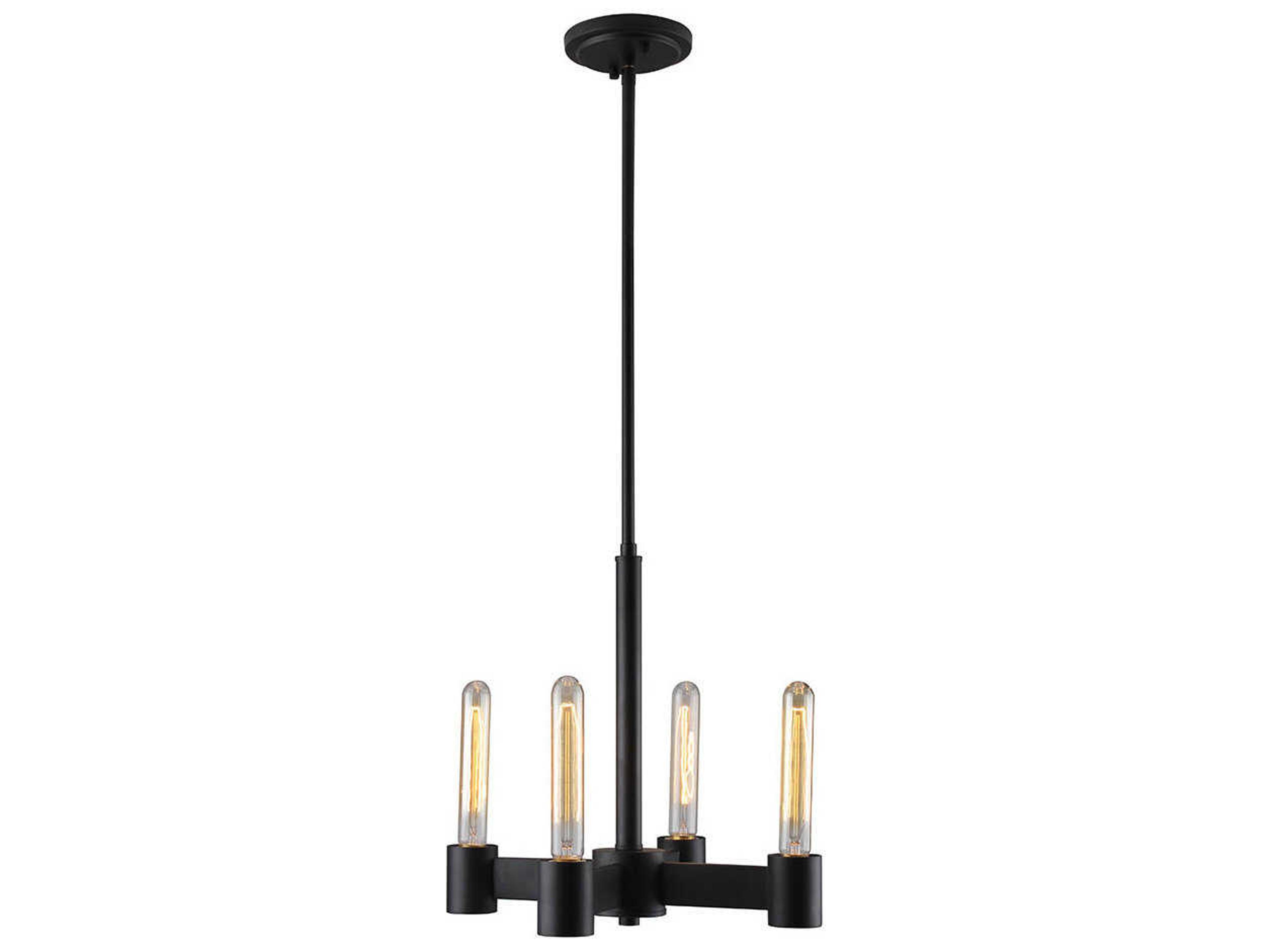 Eglo Broyles 4-Light Matte Black Chandelier