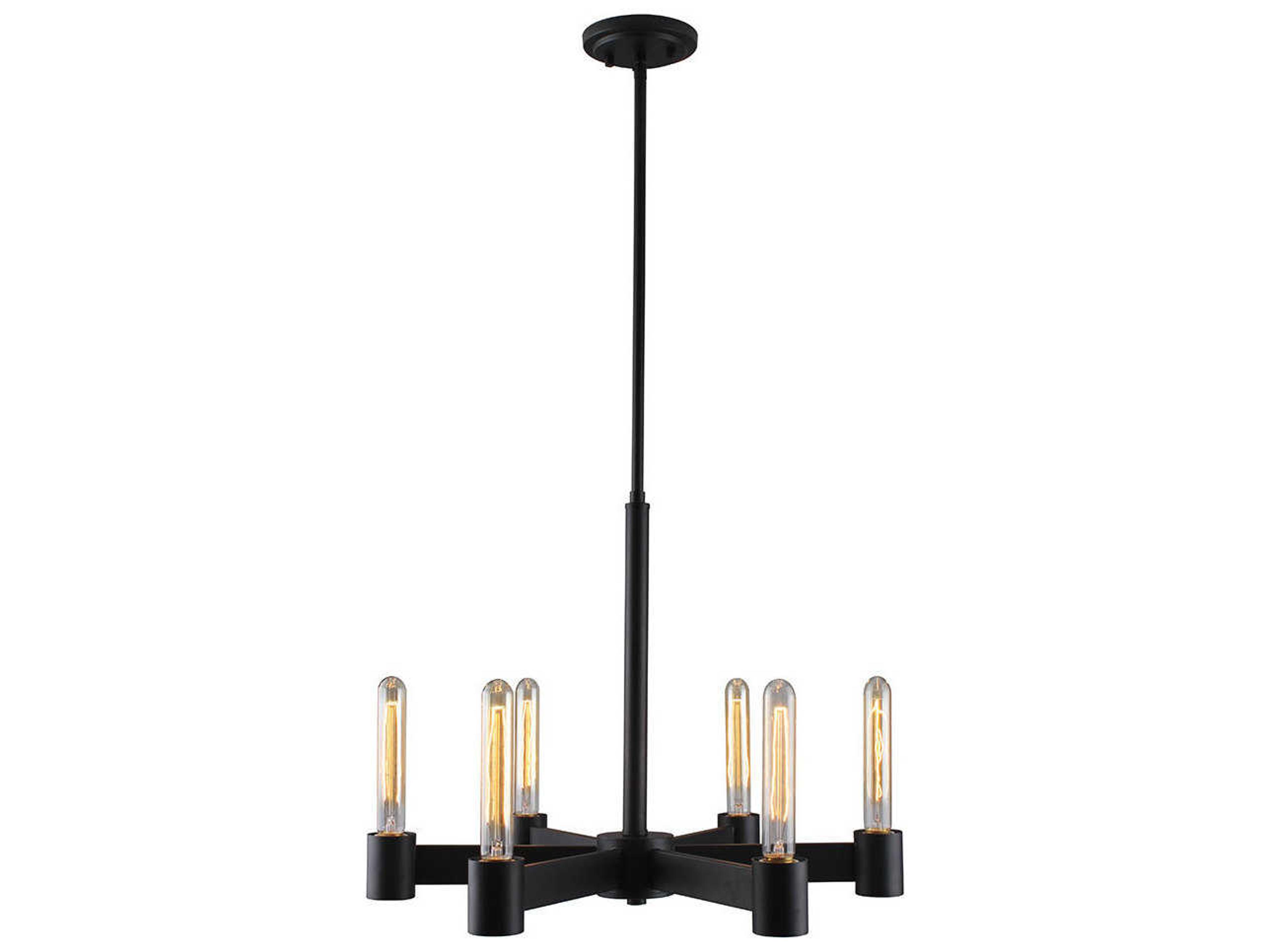 Eglo Broyles 6-Light Matte Black Chandelier
