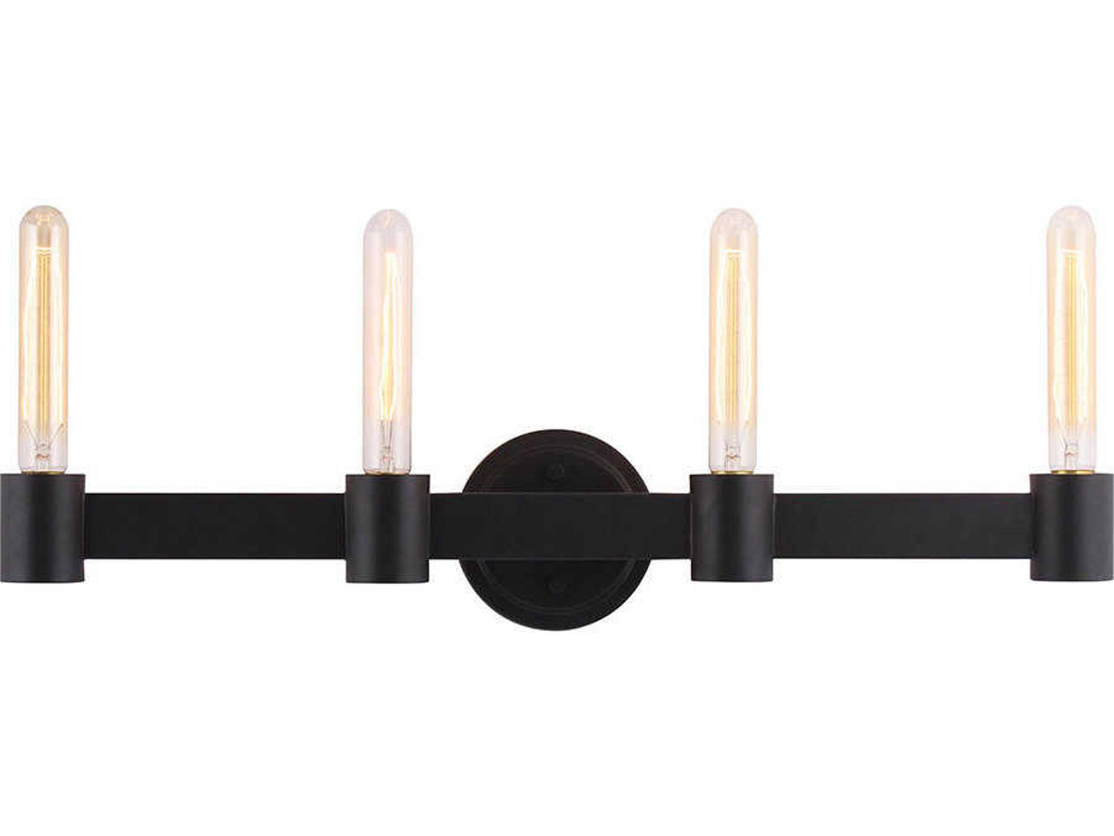 Eglo Broyles 4-Light Matte Black Vanity Light